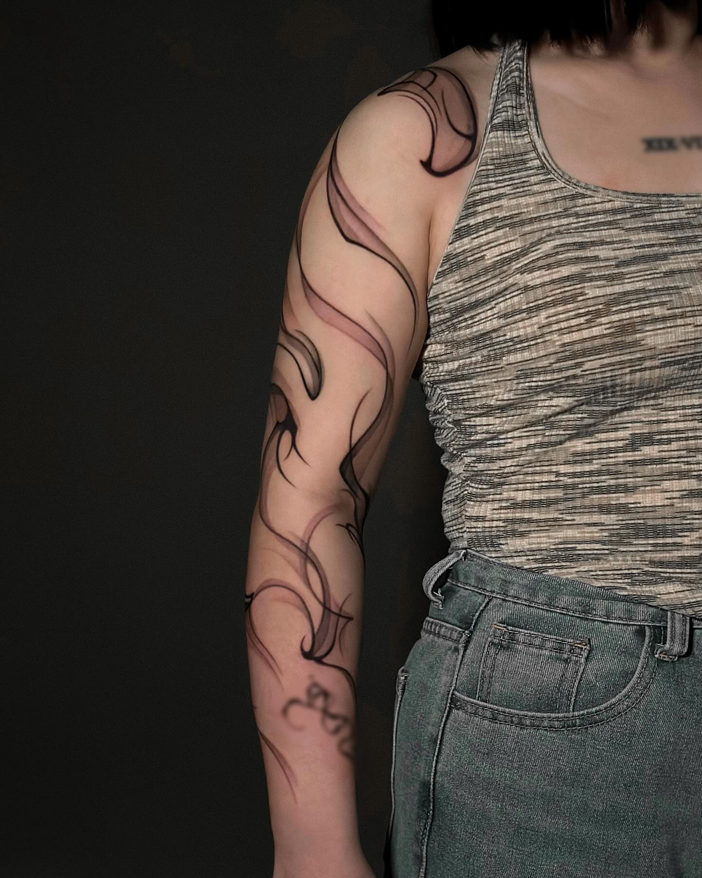 Tattoo by @chouzy_inkk — black_and_grey