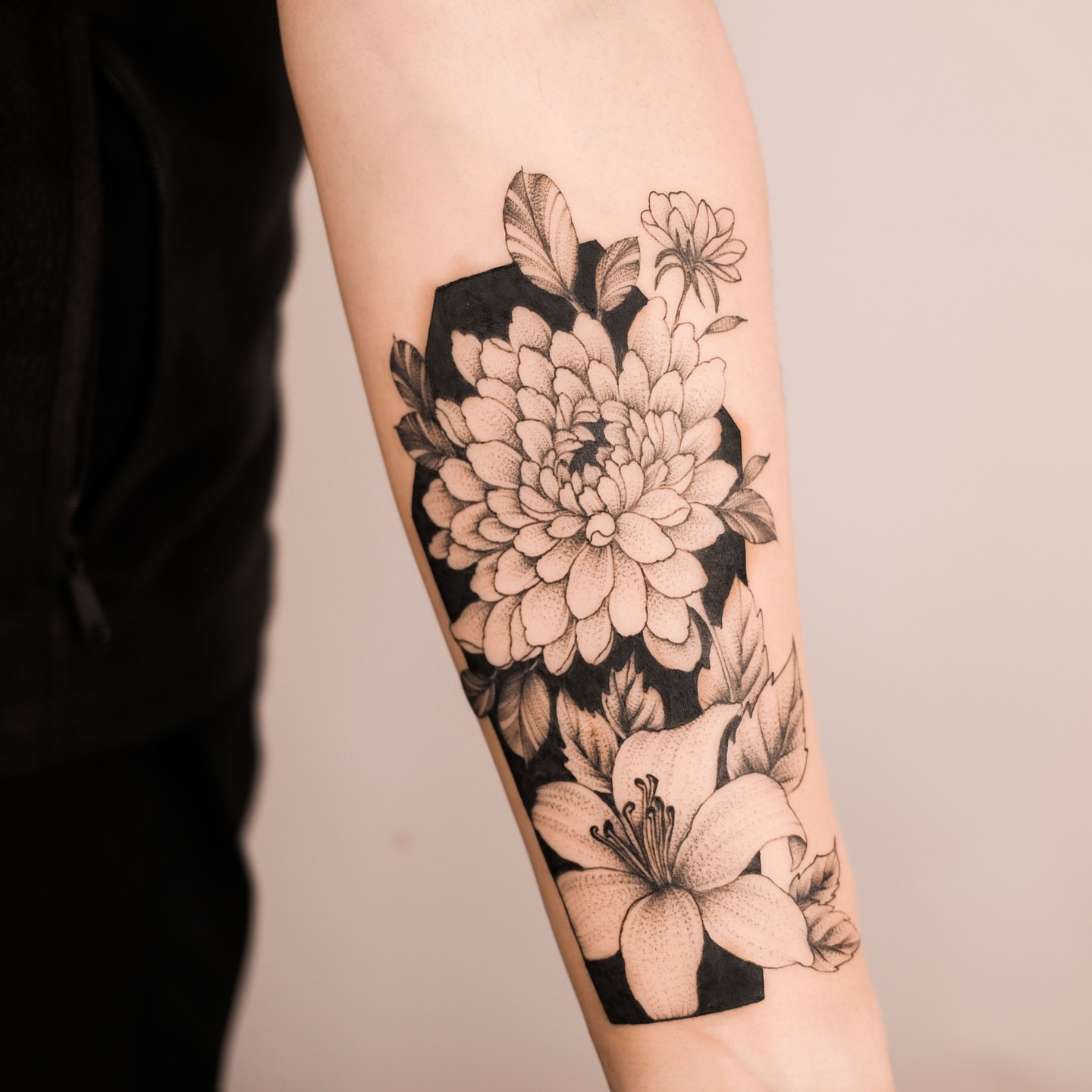 Tattoo by @sky.tattooist17 β black_and_grey, realism