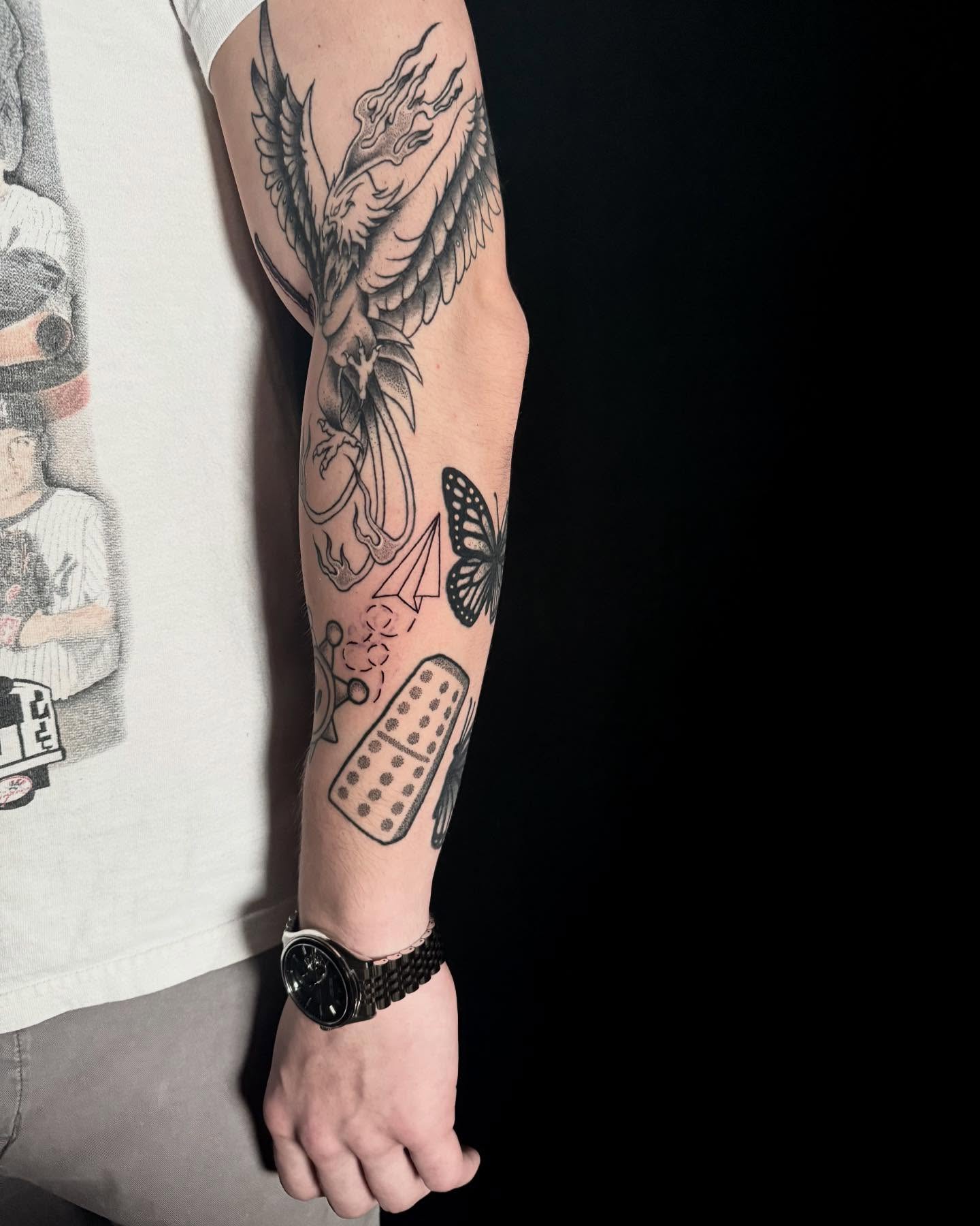 Tattoo by @_artattoos — dotwork, black_and_grey