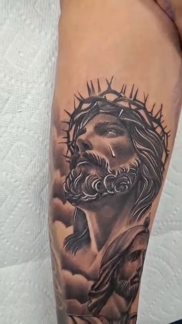 Tattoo by @arvizo_tattoos — realism, black_and_grey