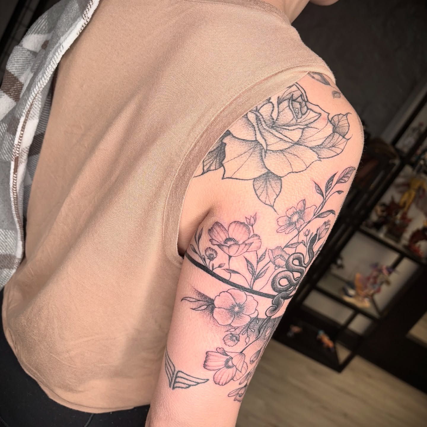 Tattoo by @amberntattoos — black_and_grey, realism