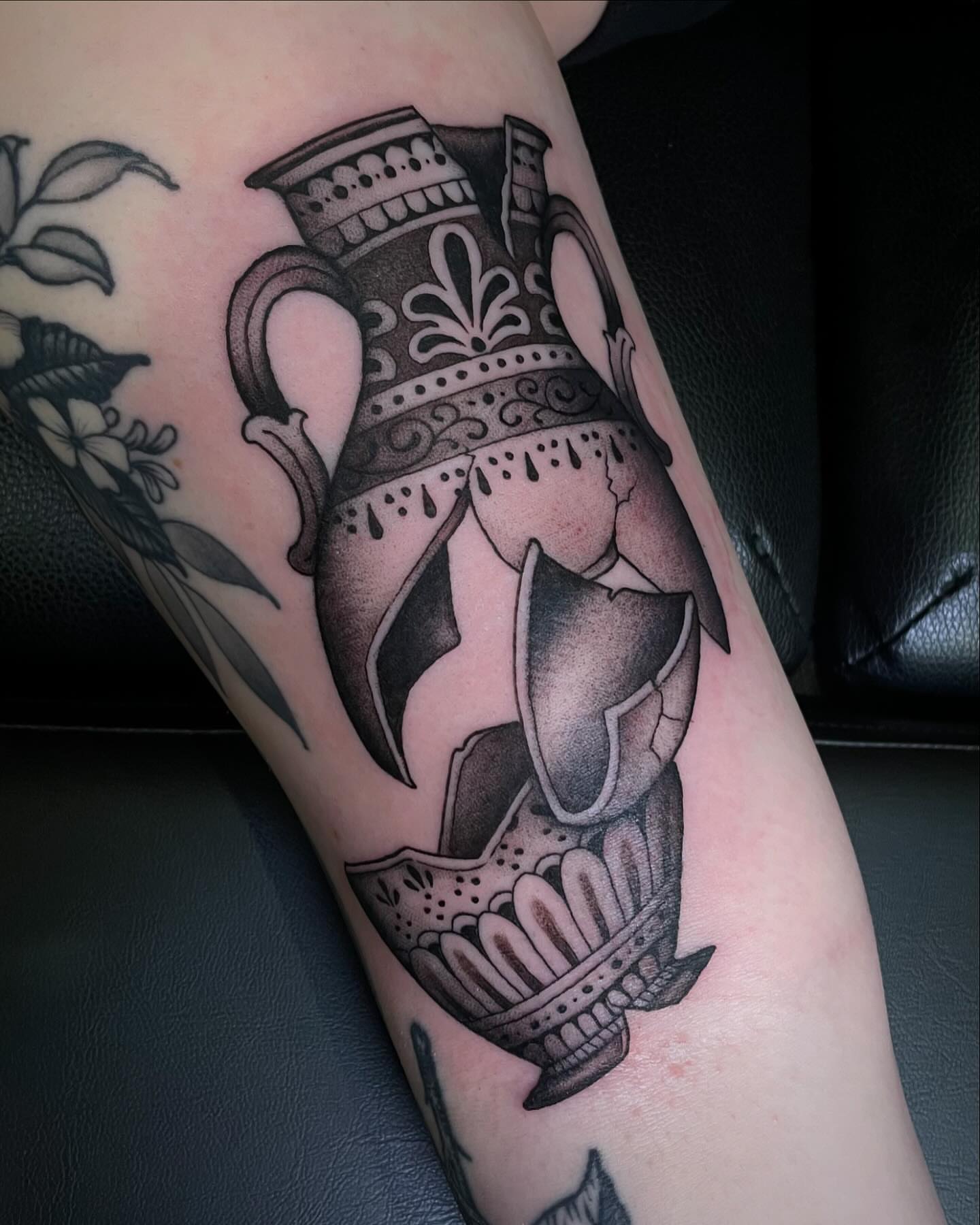 Tattoo by @baronvonphil — black_and_grey