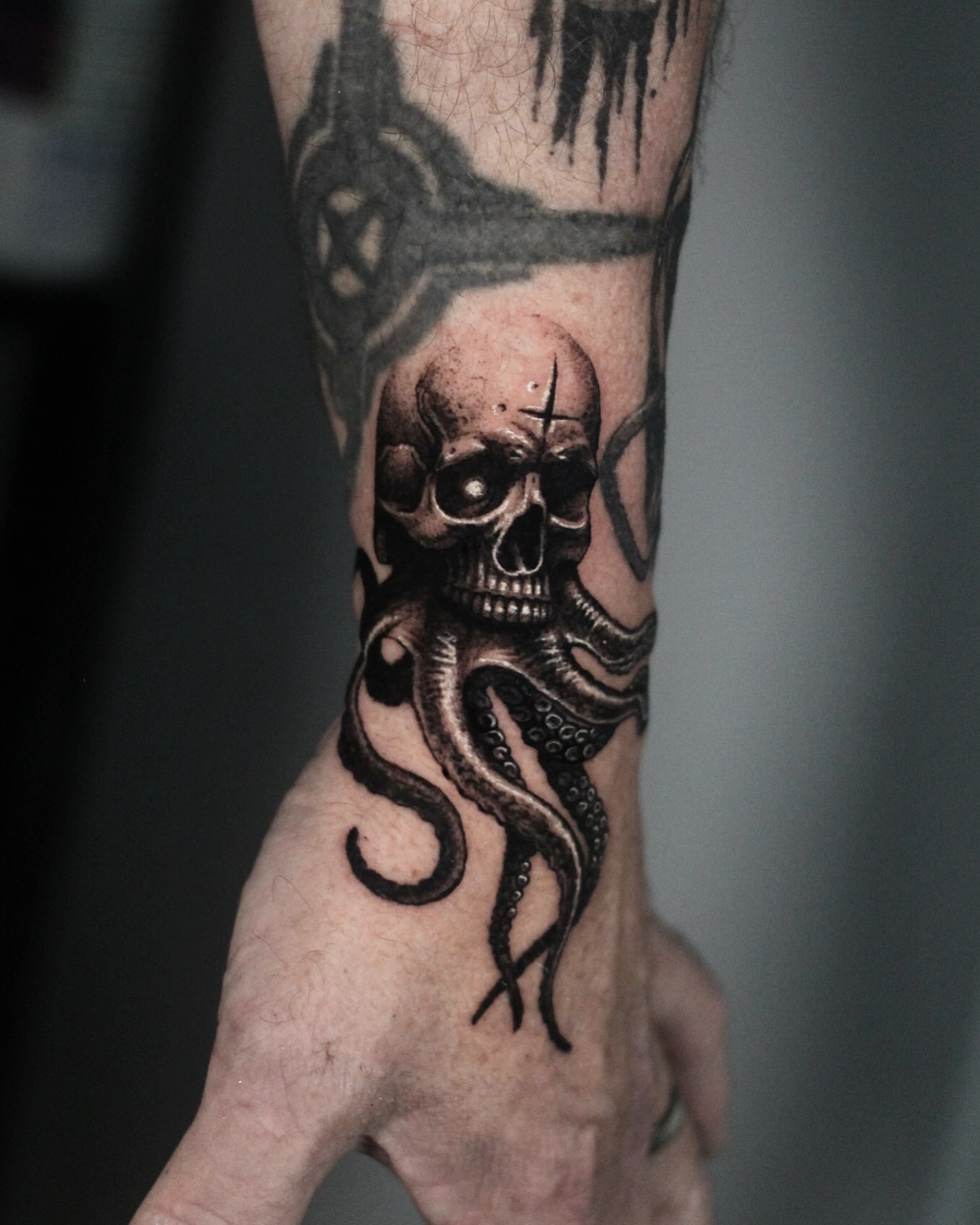 Tattoo by @h.black_ink — dark_realism