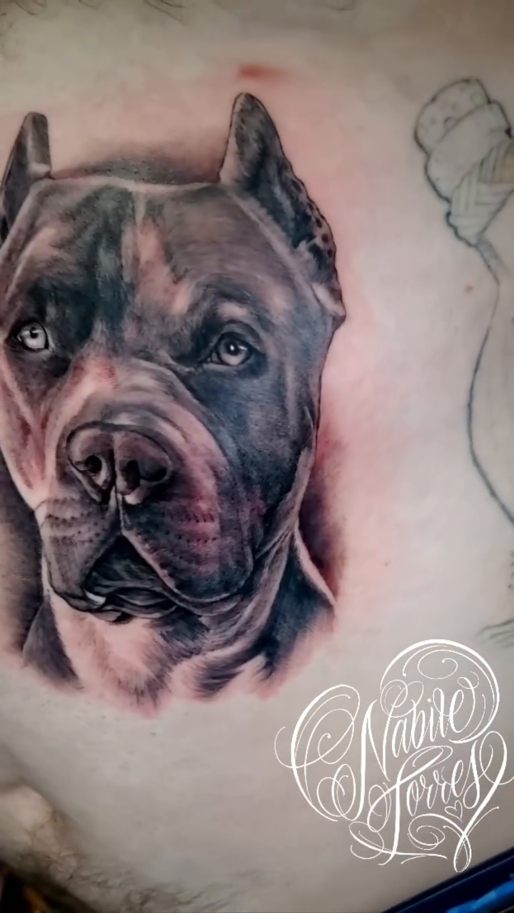 Tattoo by @nabiletorrestattoo — realism, black_and_grey