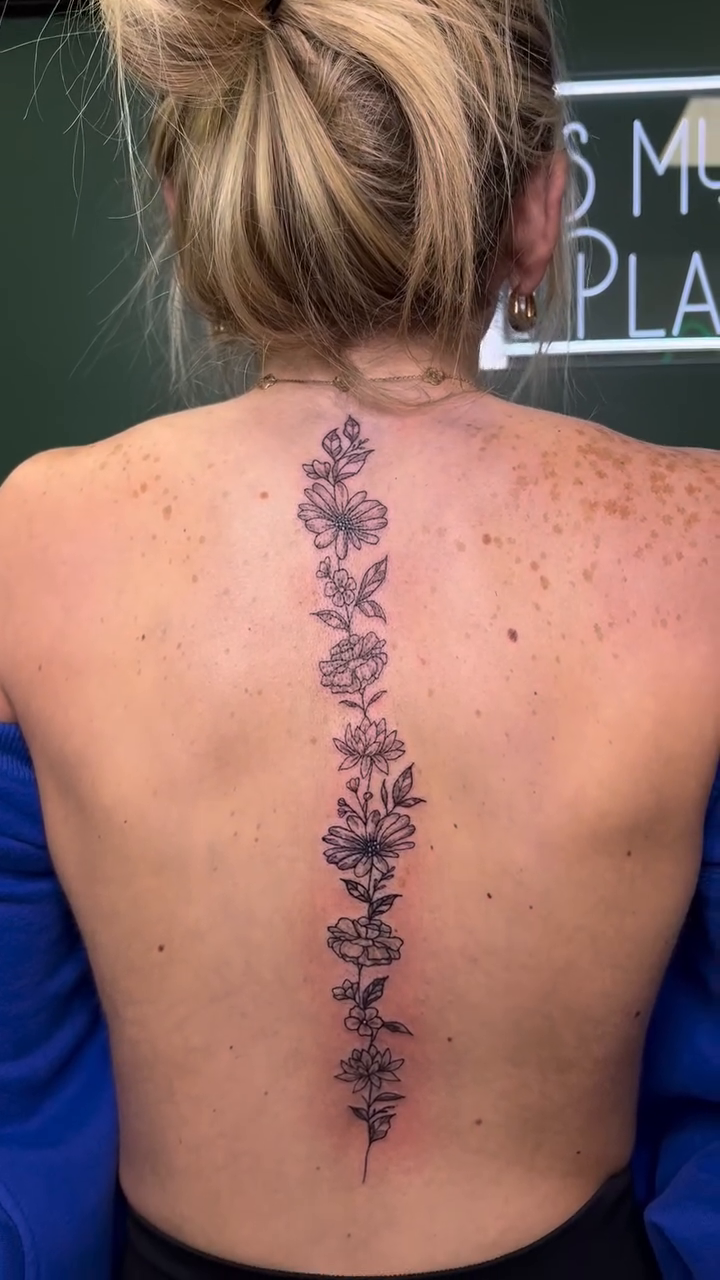 Tattoo by @tattoosbyrach β fine_line, botanical