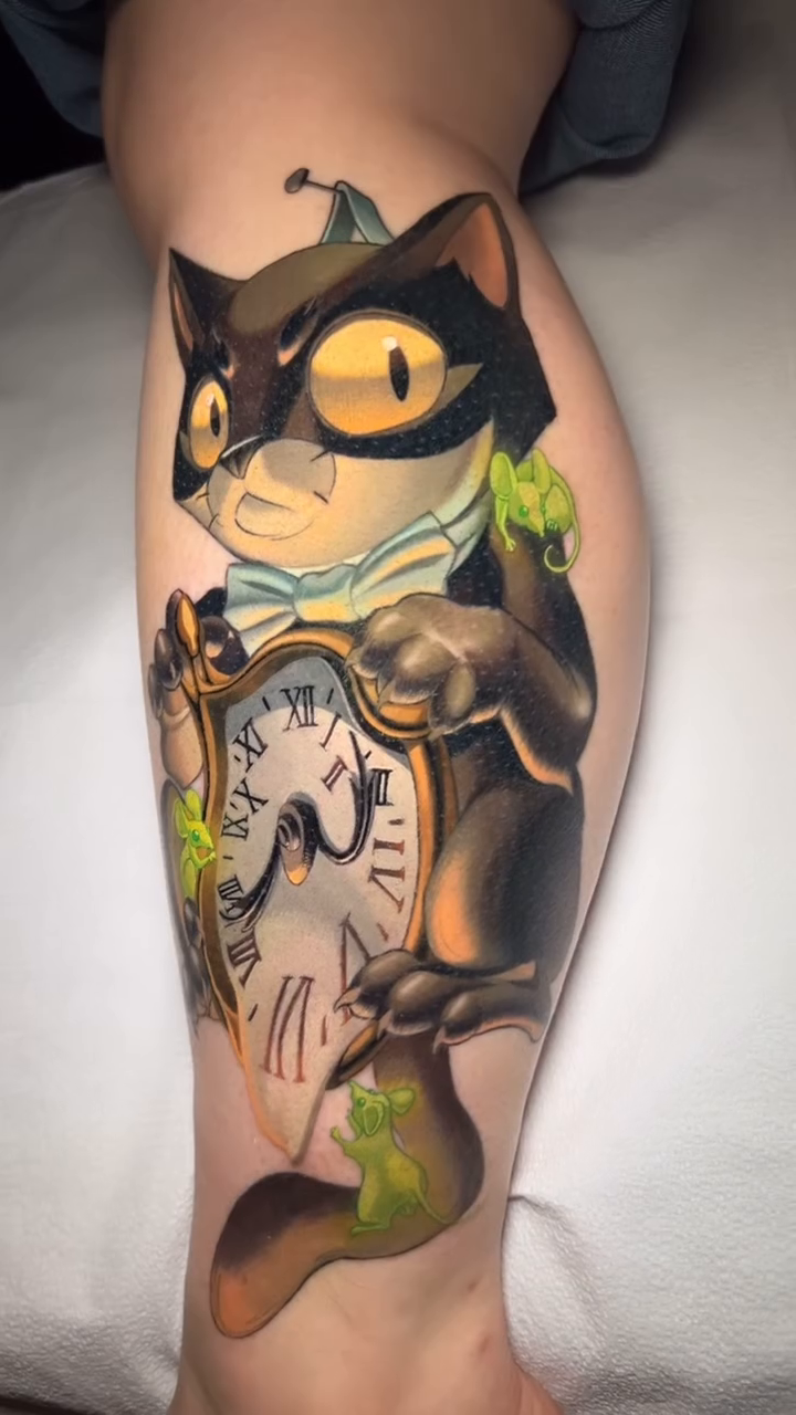 Tattoo by @2cartoony4me โ new_school, anime