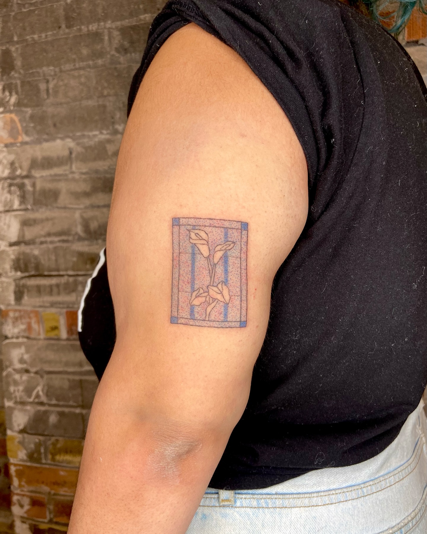 Tattoo by @mano_blue — dotwork