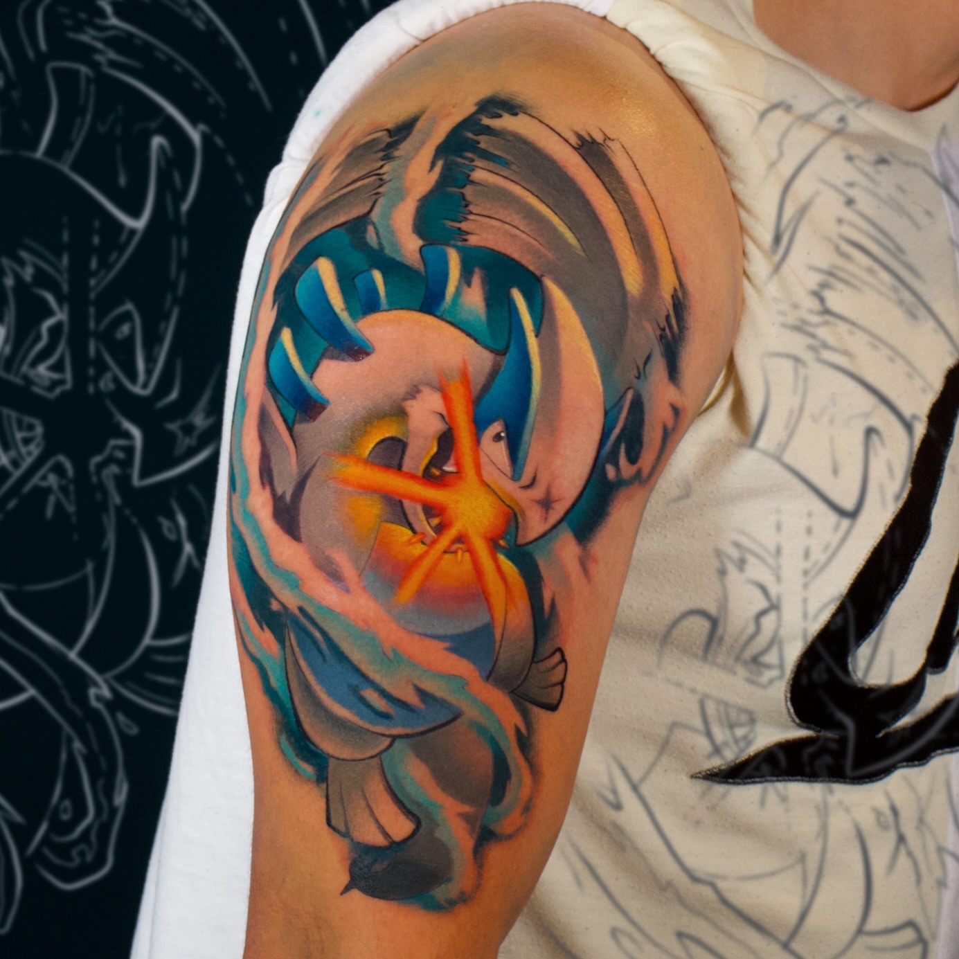Tattoo by @krantoons — anime