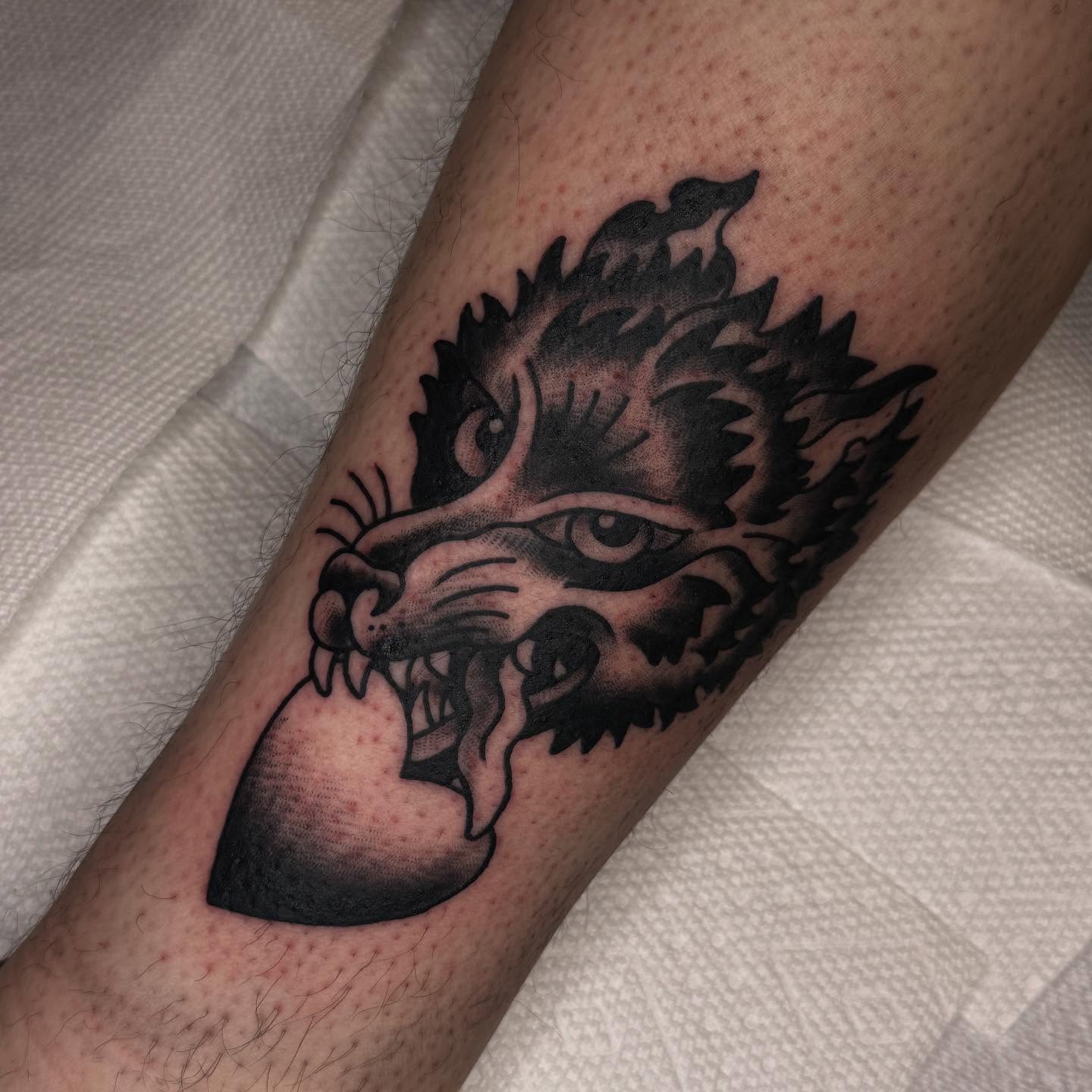 Tattoo by @liztattooer — black_and_grey