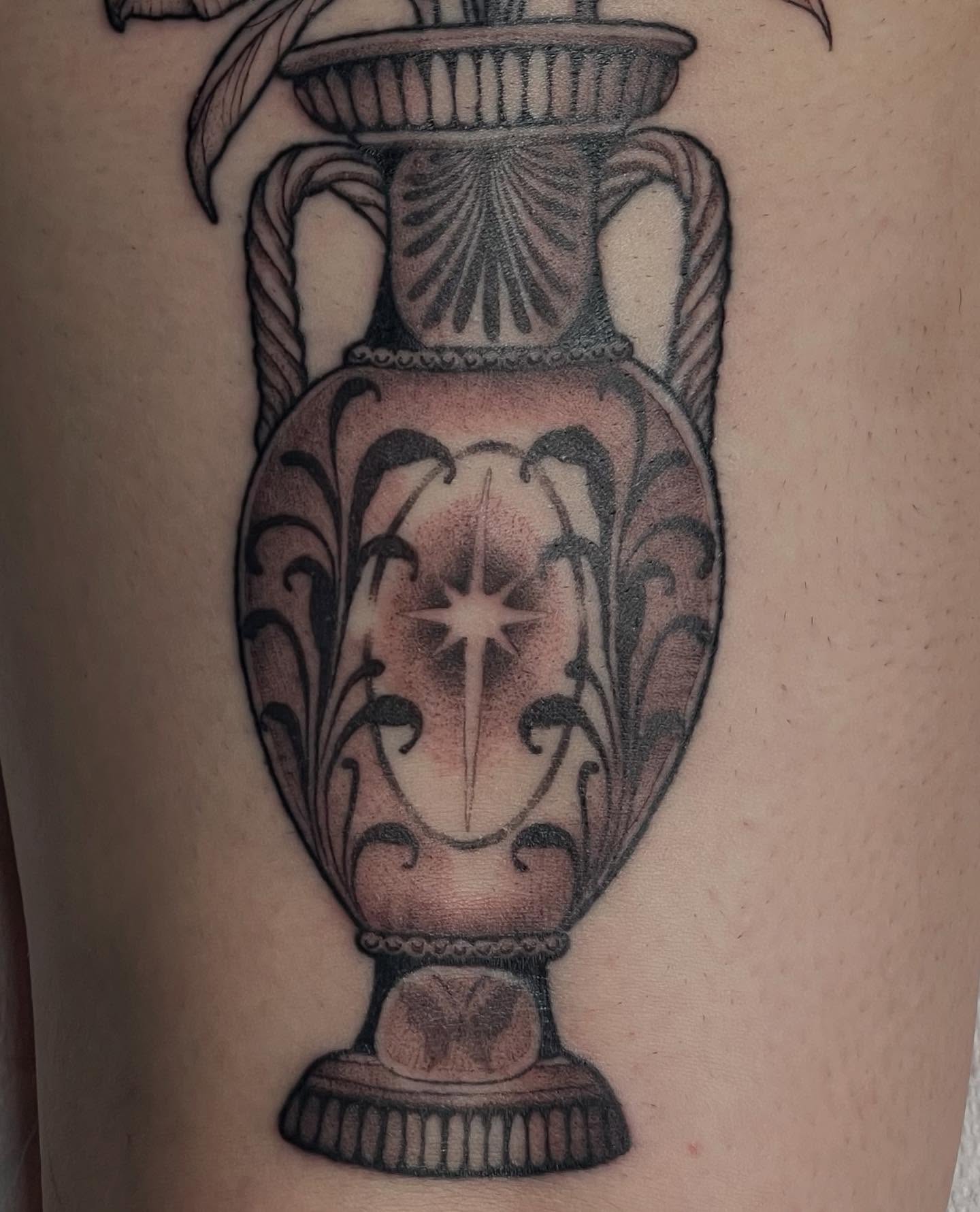 Tattoo by @softnddirty — black_and_grey