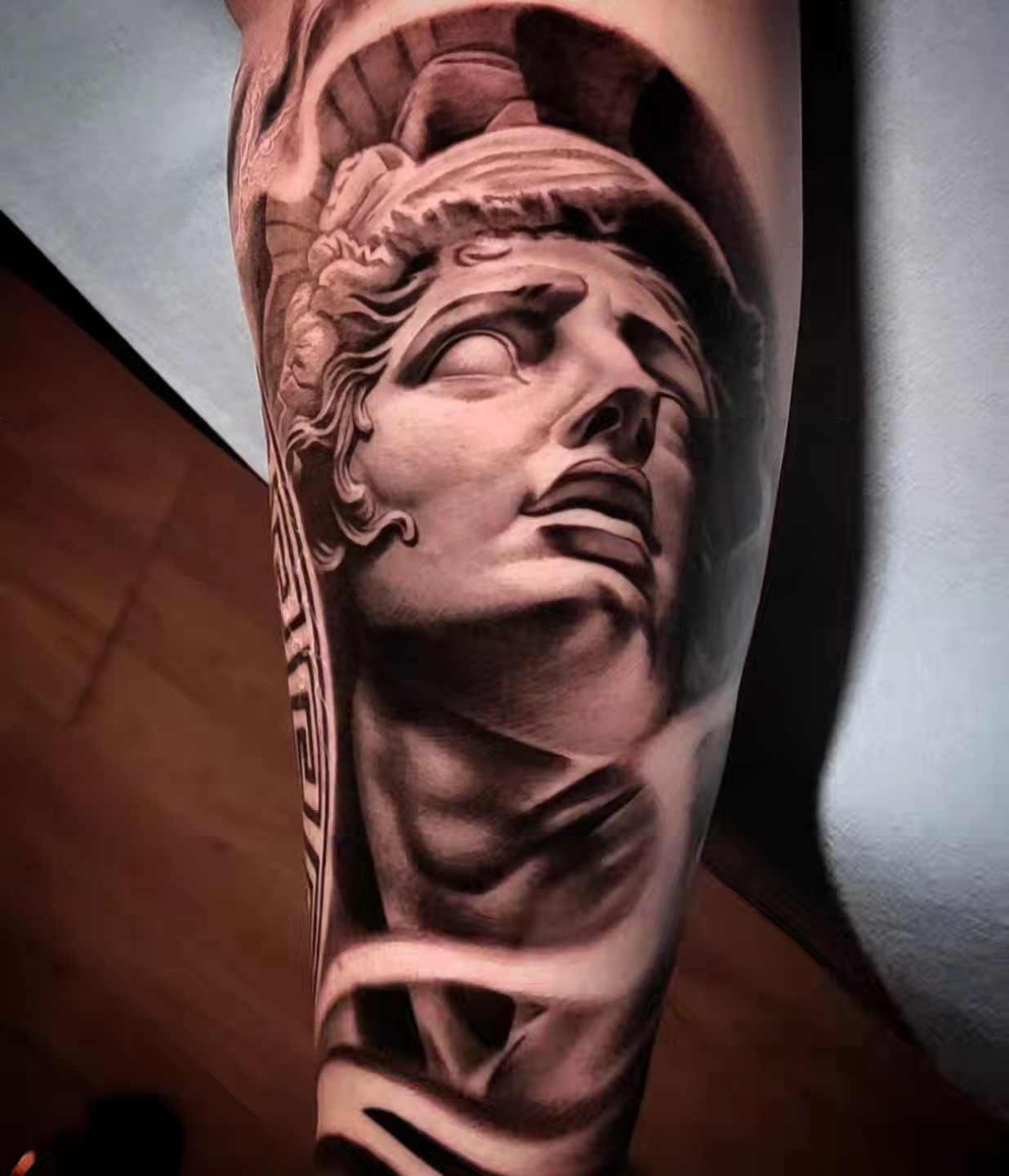 Tattoo by @lougottitattoo — realism, black_and_grey