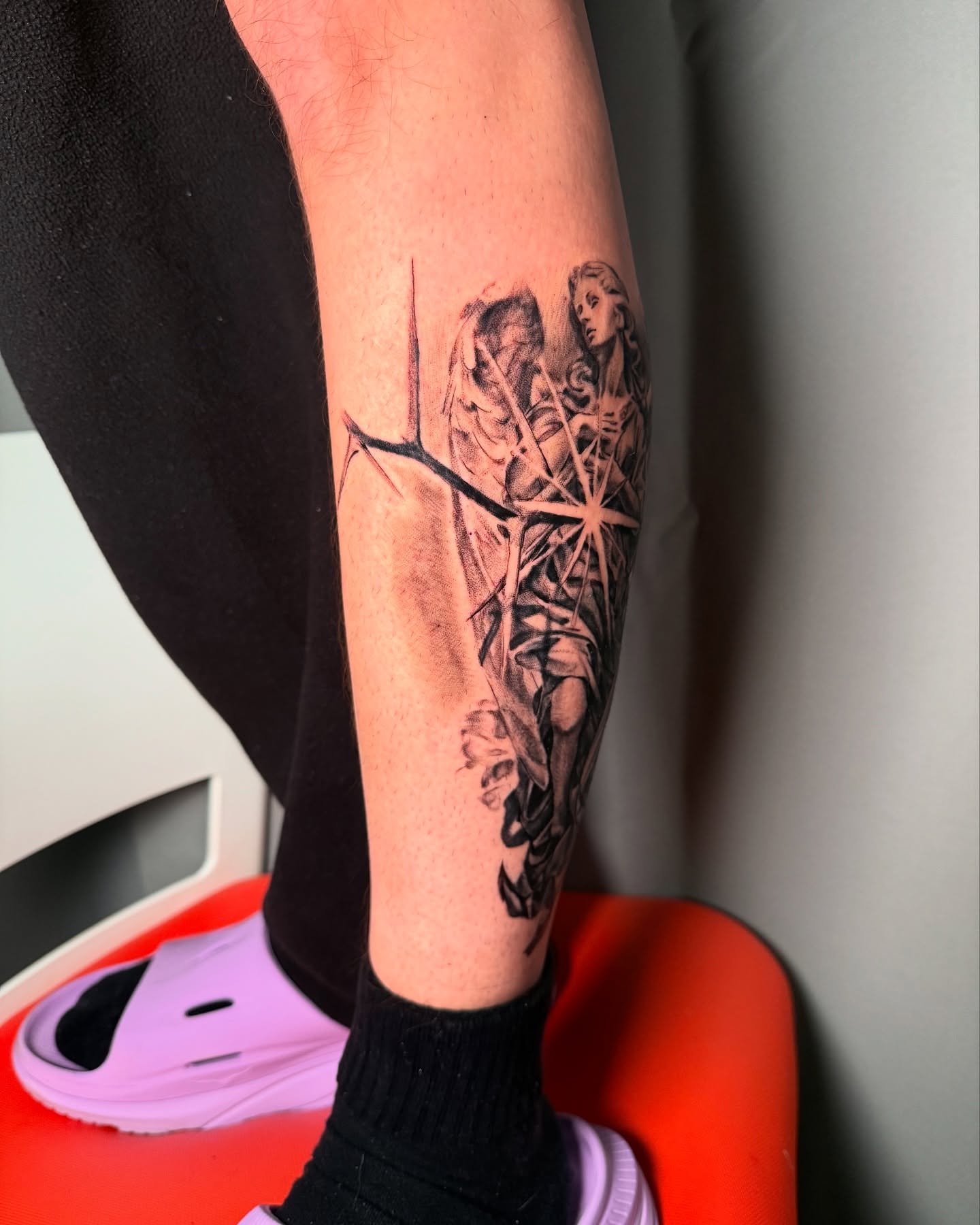 Tattoo by @the.jujueffect — black_and_grey