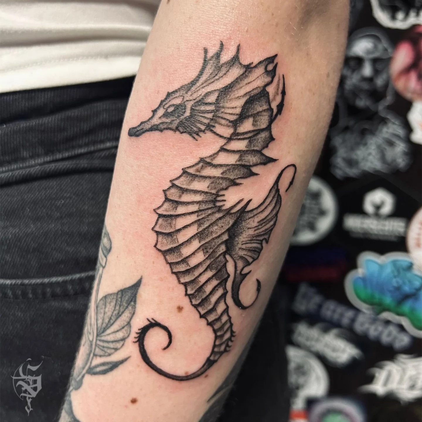 Tattoo by @foxhead_tattoo — black_and_grey
