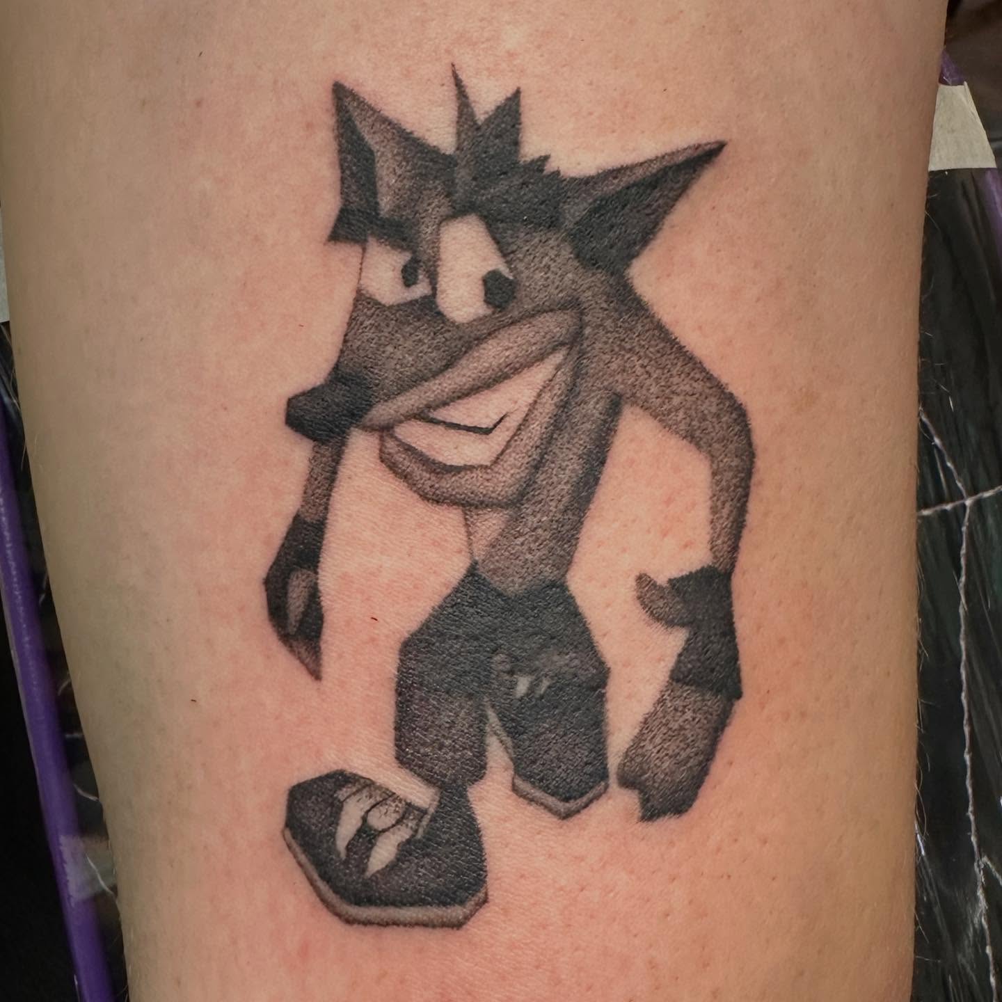 Tattoo by @madwashtattoos — black_and_grey