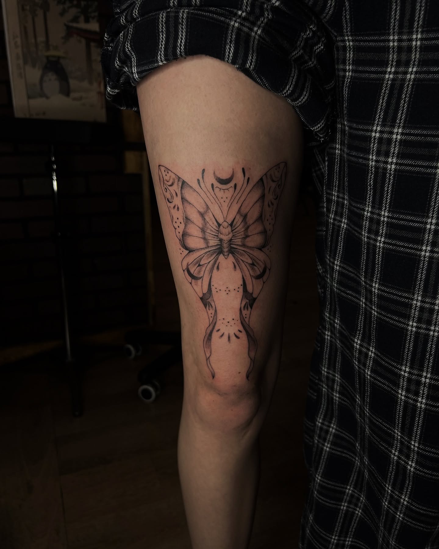 Tattoo by @permanentsticker β dotwork, black_and_grey