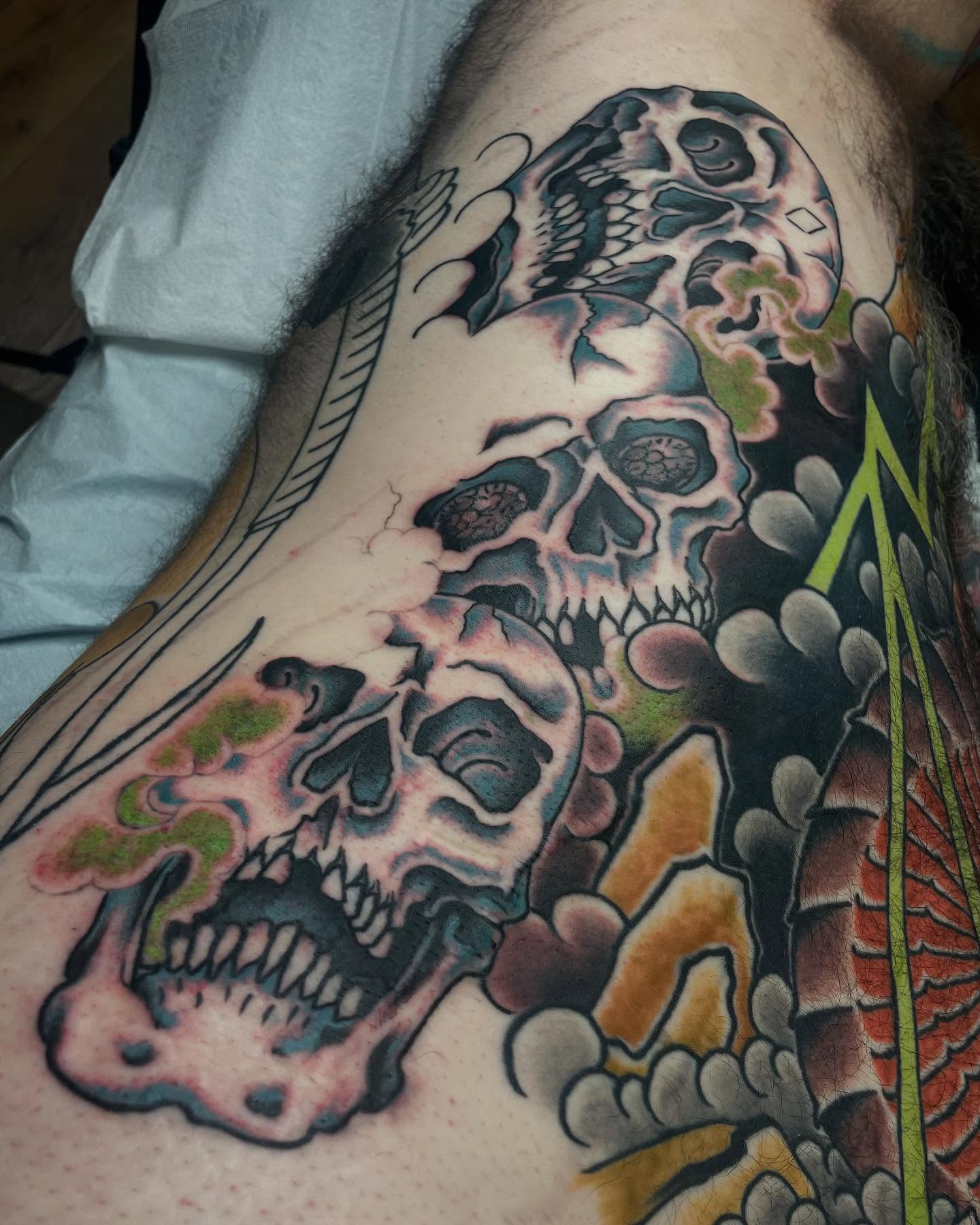 Tattoo by @krystendae — american_traditional, dark_realism