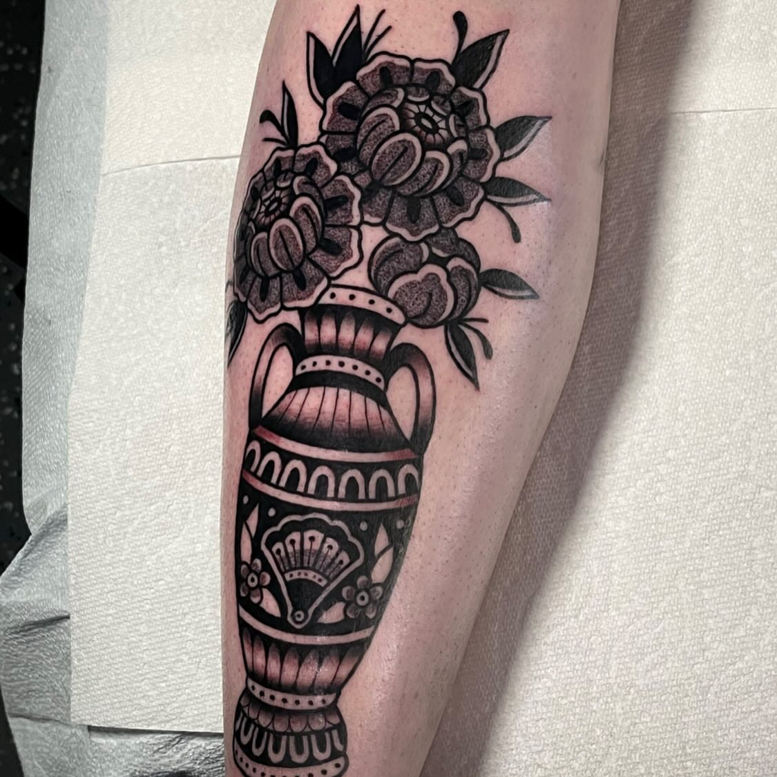 Tattoo by @soft_hand_jan — american_traditional, black_and_grey