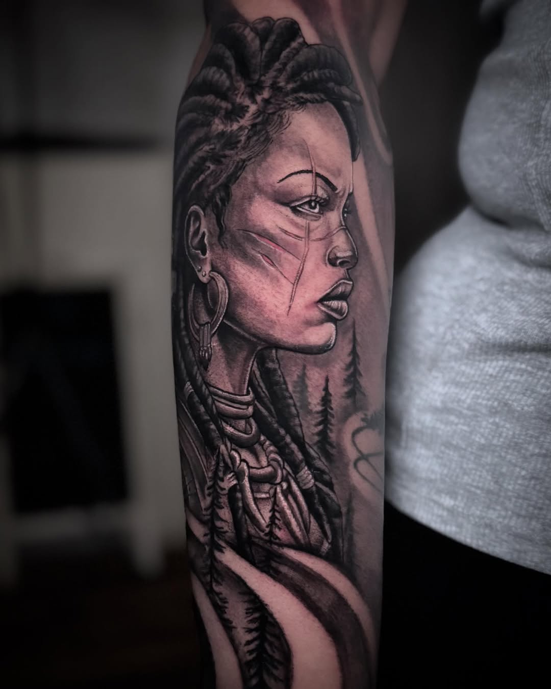 Tattoo by @eldadthegr8 โ realism, black_and_grey