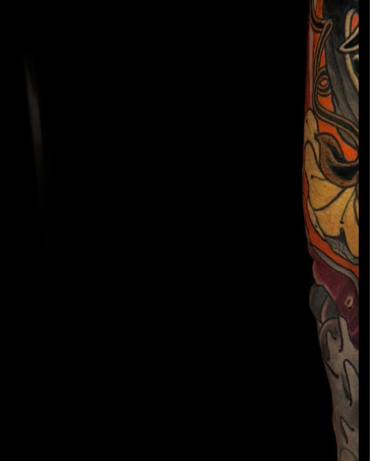 Floral American traditional tattoo on the forearm by Las Vegas Japanese Tattoo Artist, Las Vegas, Nevada