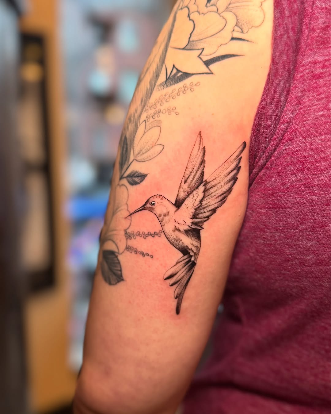 Tattoo by @abel.tattooart — black_and_grey, dotwork