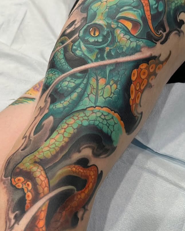 Tattoo by @andechambers — realism, dotwork