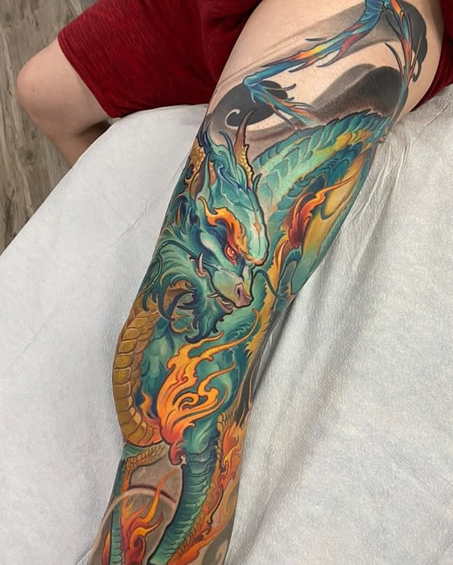 Tattoo by @andechambers — new_school, illustrative