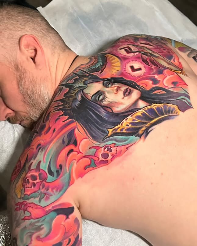 Tattoo by @andechambers — new_school, illustrative