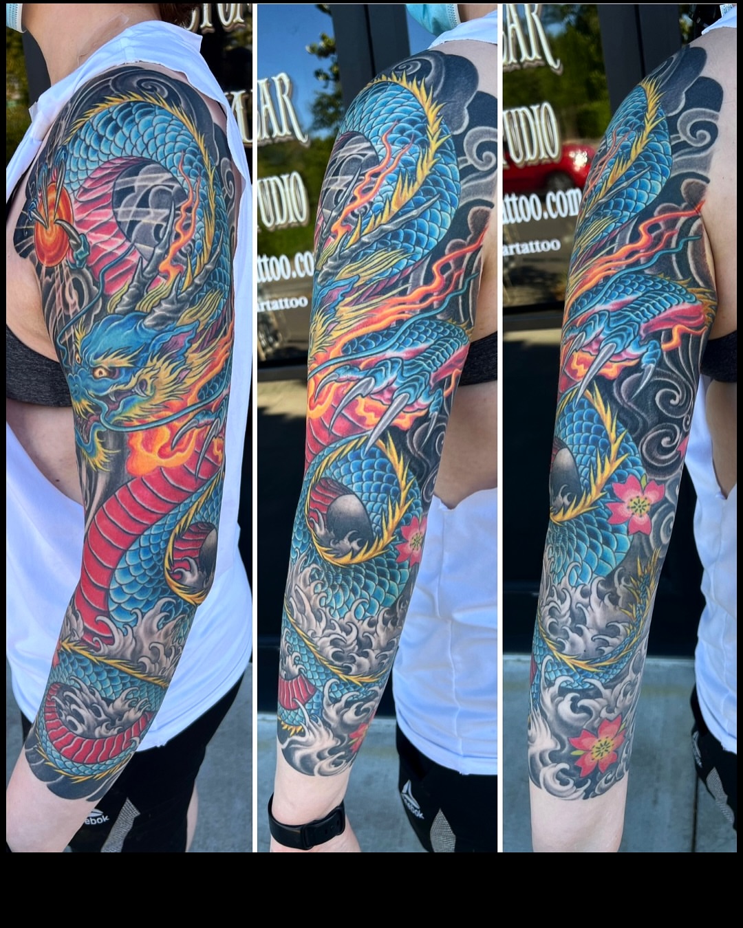 Dragon japanese irezumi tattoo on the forearm by James Kern * Visionary Tattoo Artist *