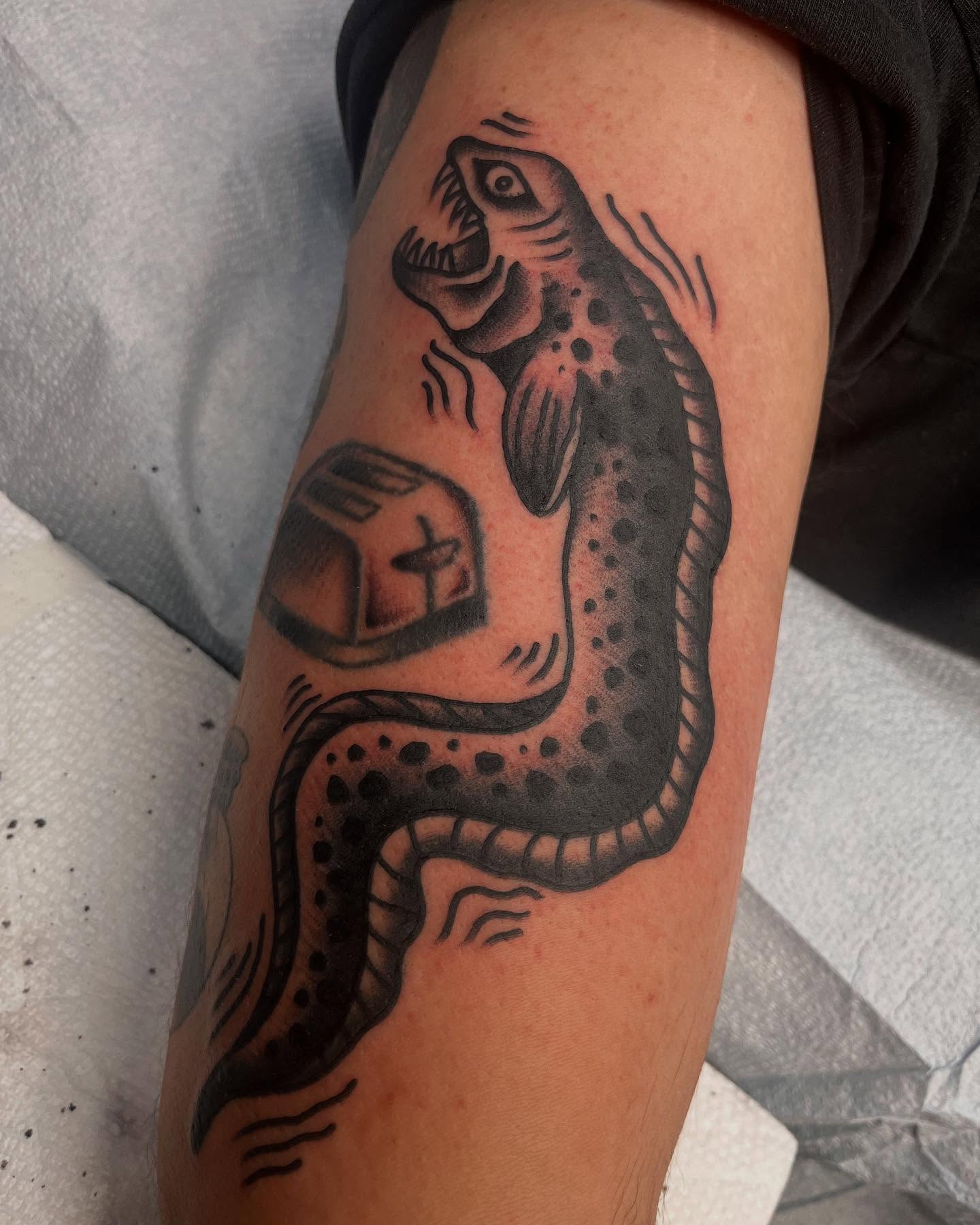 Tattoo by @austinhowardtemple โ black_and_grey
