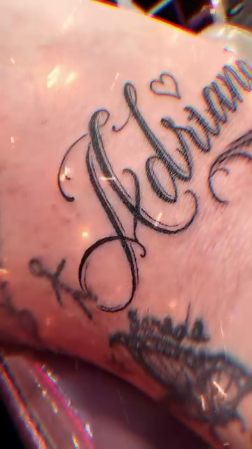 Tattoo by @legoetatts — lettering_script, fine_line