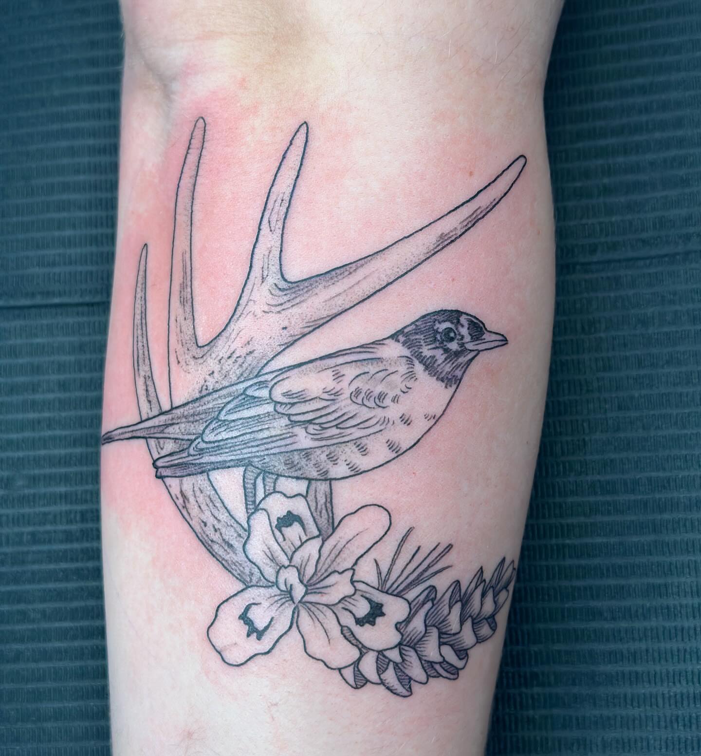 Tattoo by @hunterdoestattoos β black_and_grey, realism