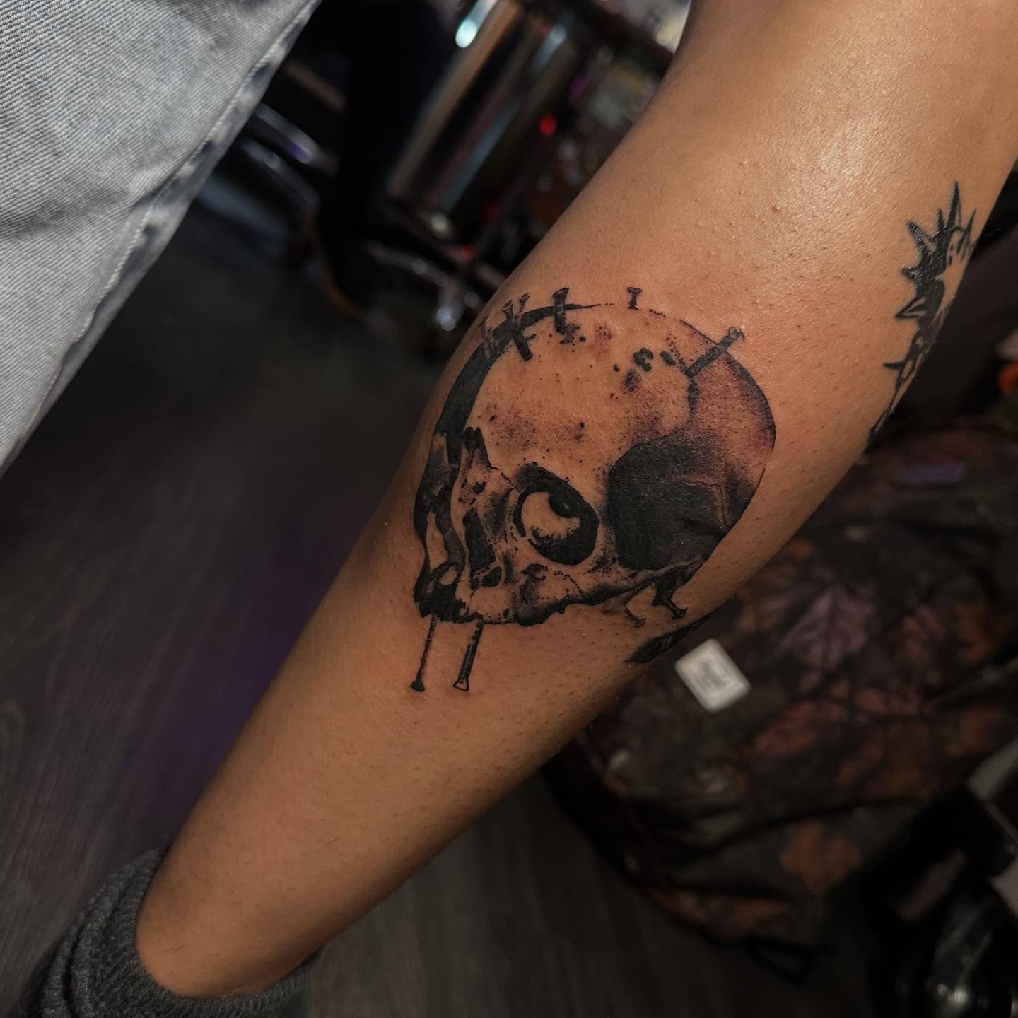 Tattoo by @quail.tattoos — black_and_grey, realism
