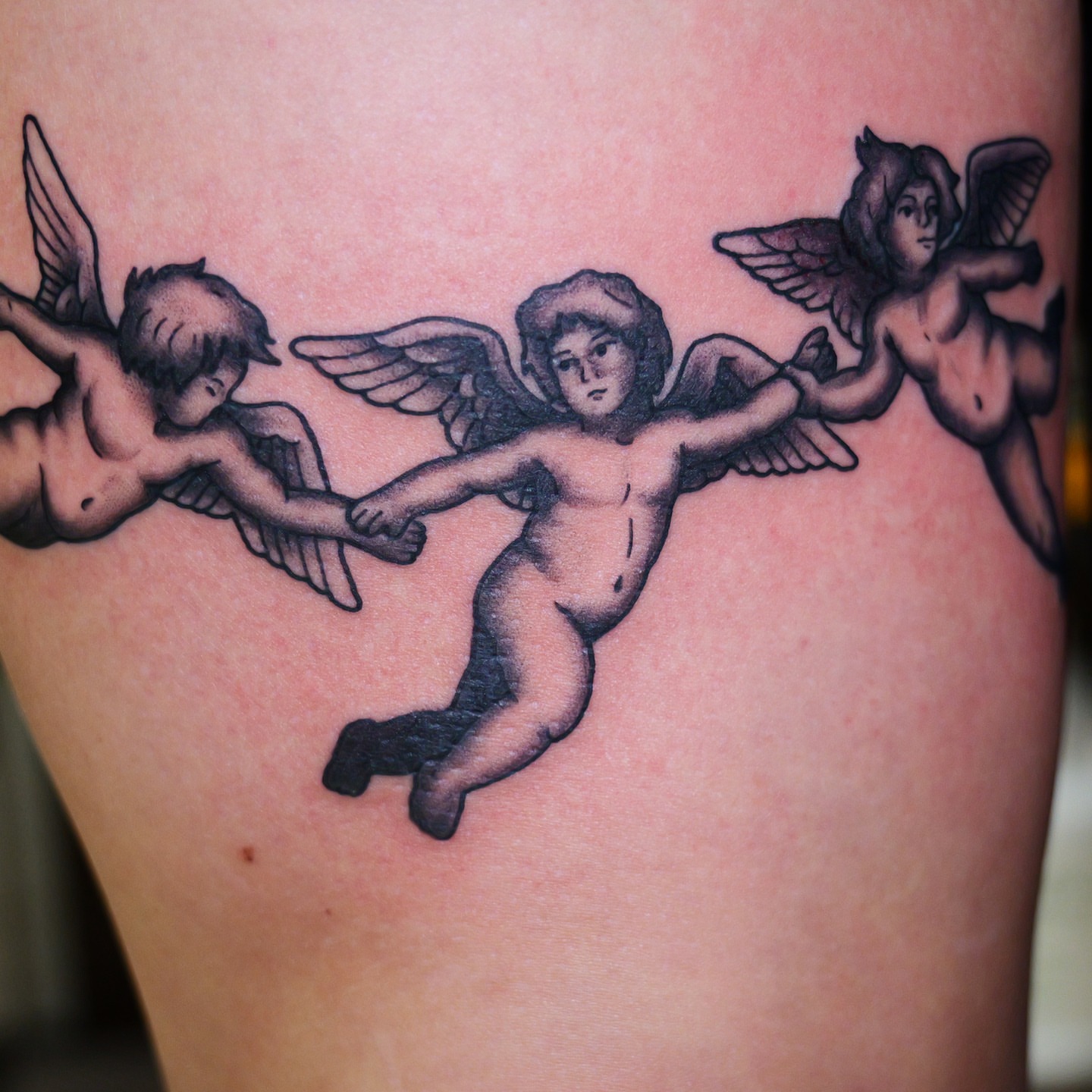 Tattoo by @dunebuggybobby — black_and_grey
