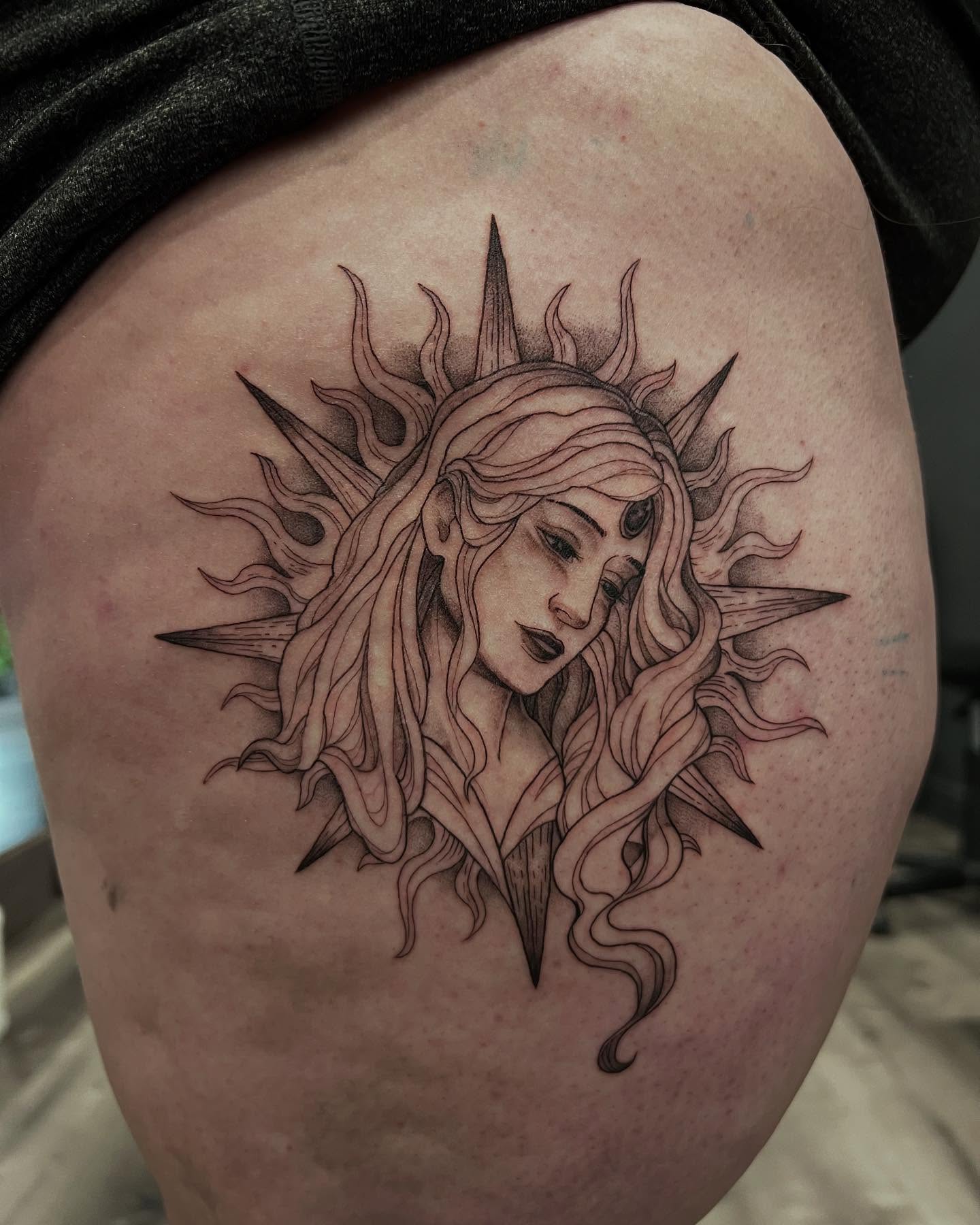 Tattoo by @makoto.tattooarts — black_and_grey, realism