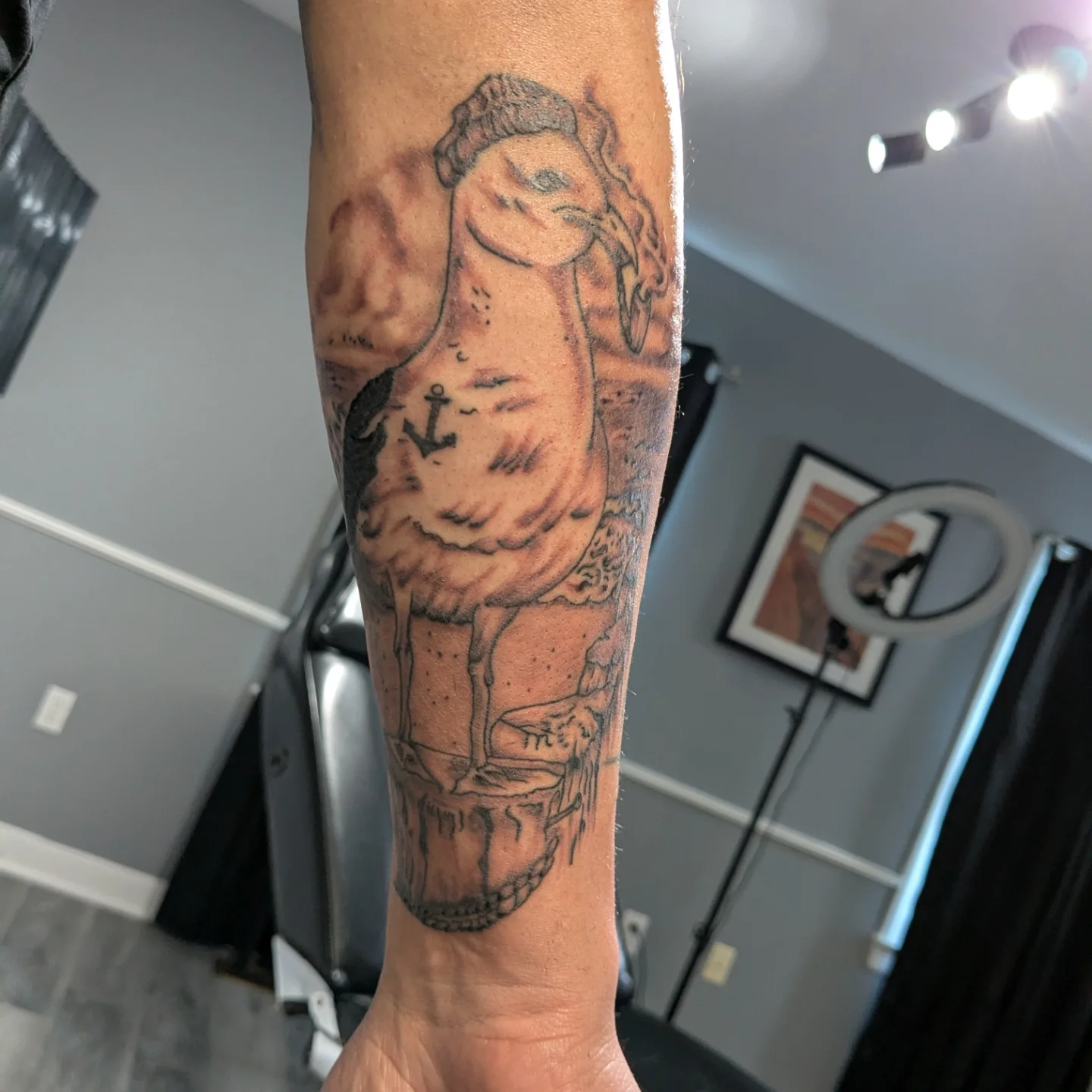 Tattoo by @andrennasparlor — black_and_grey