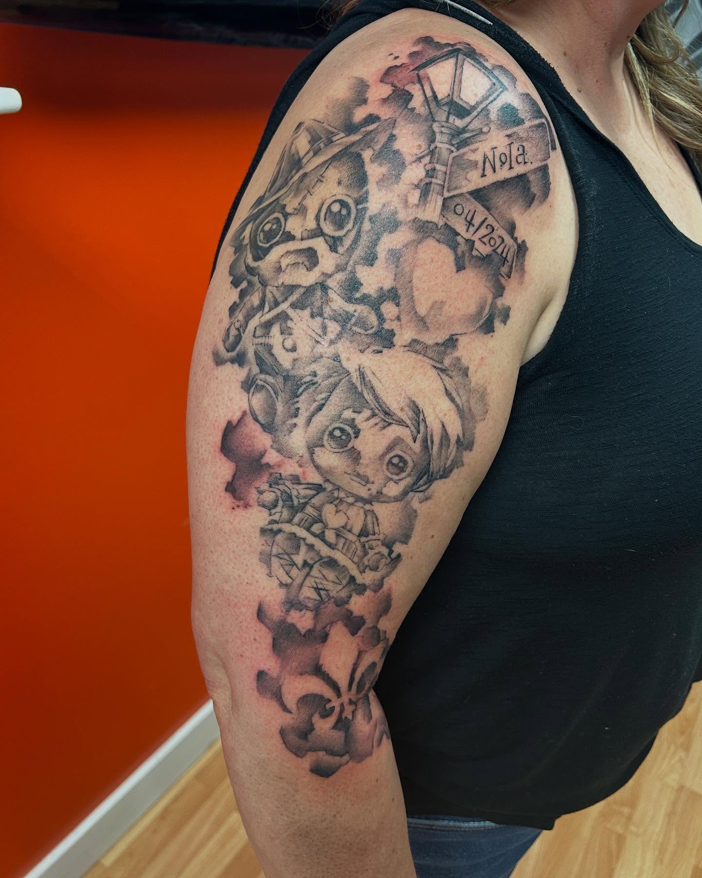 Tattoo by @chris_renaissancetattoos — black_and_grey, realism