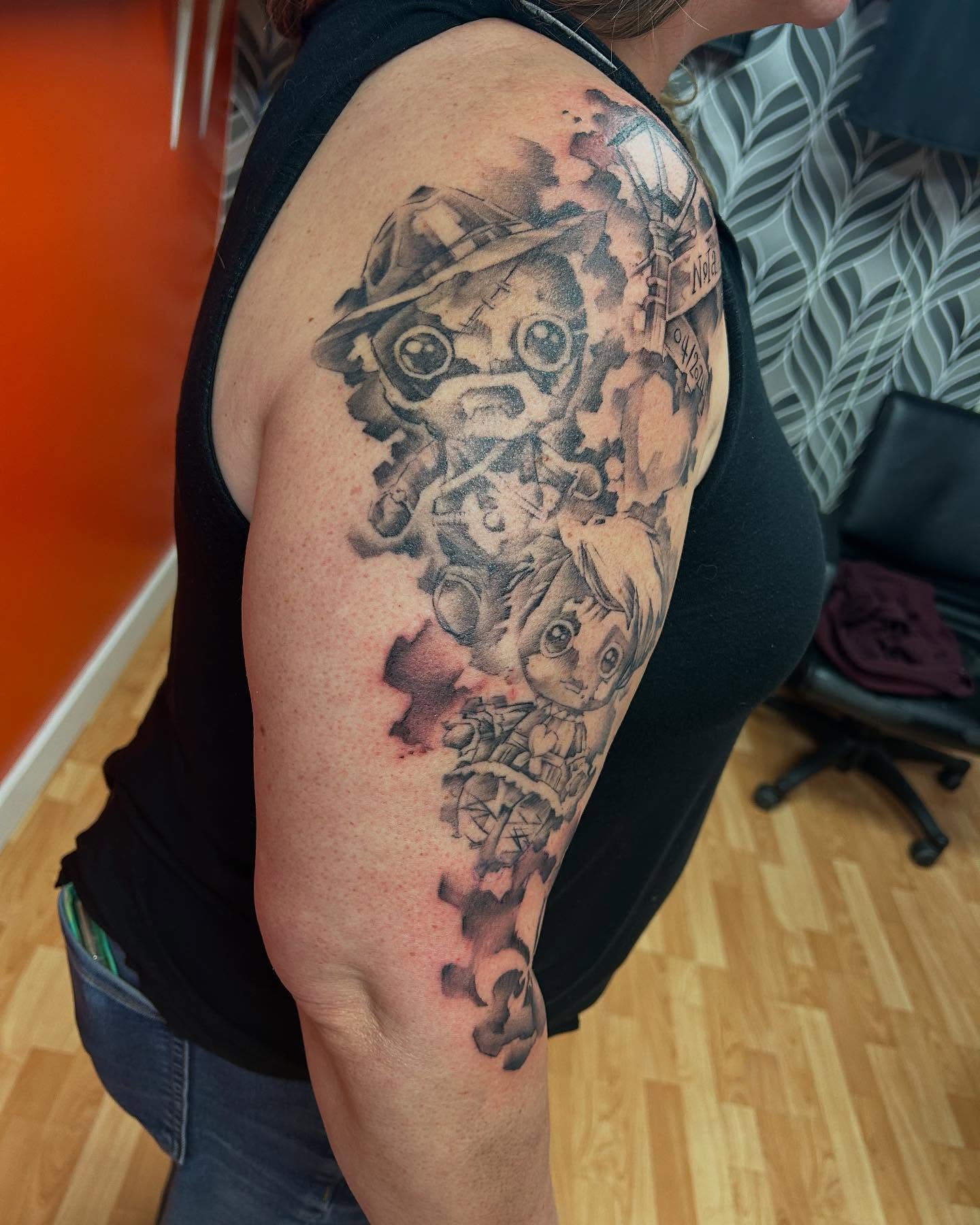Tattoo by @chris_renaissancetattoos — black_and_grey, realism
