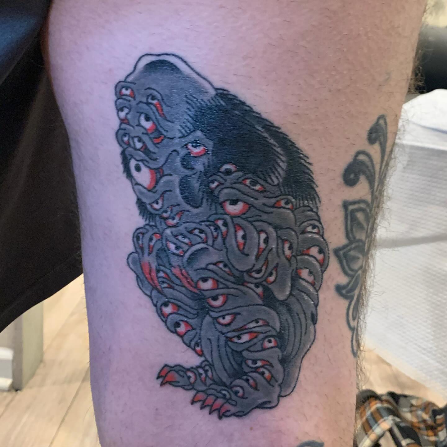 Multi-headed beast japanese irezumi tattoo on the forearm by mike_howard