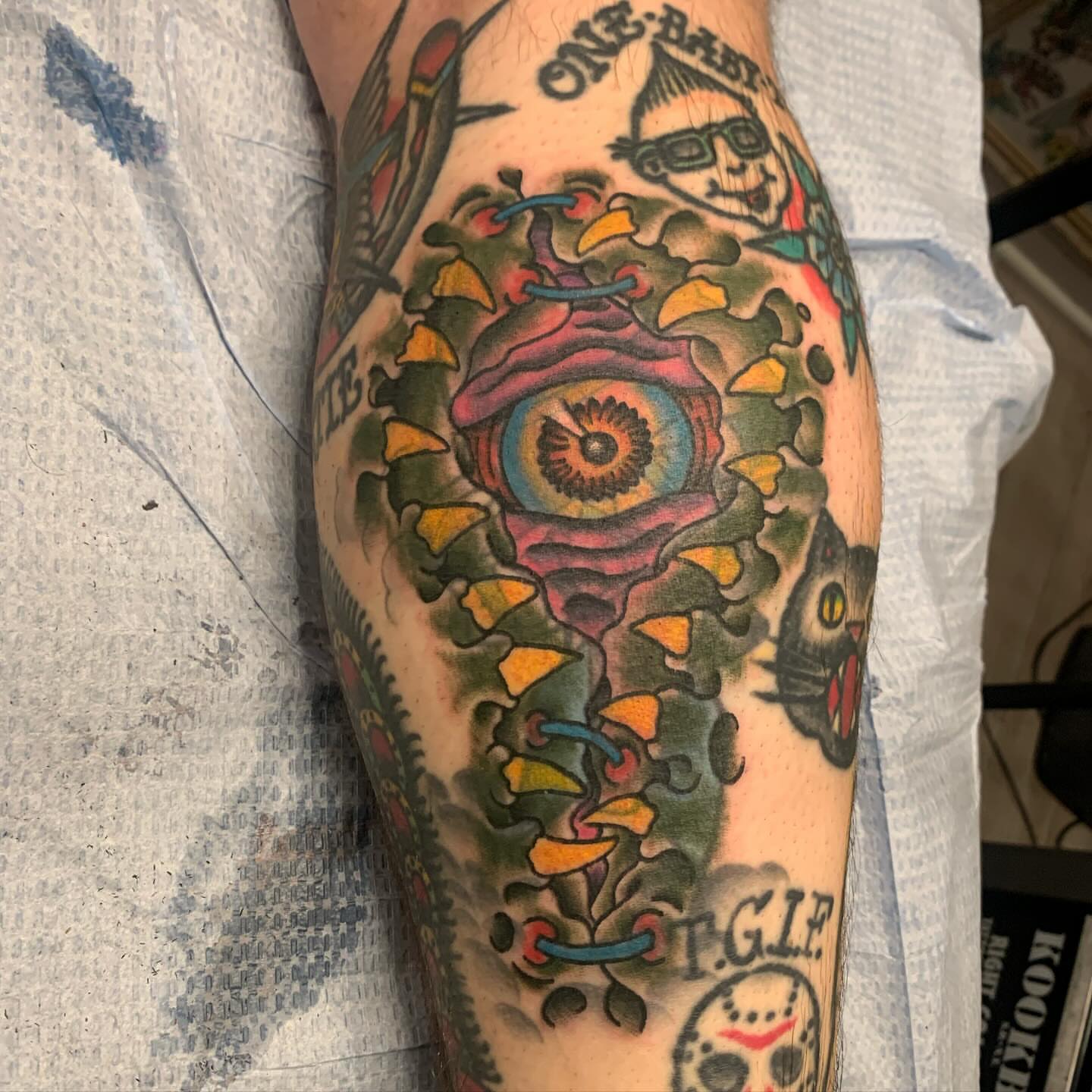 Tattoo by @mike_howard — american_traditional, dotwork