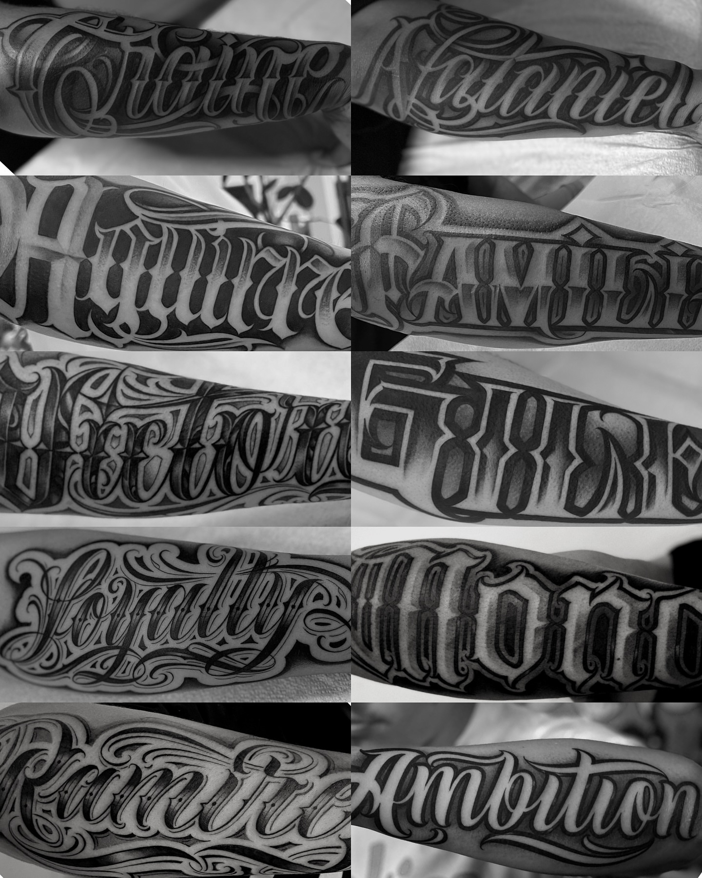 Tattoo by @aleckzi_ramos — lettering_script