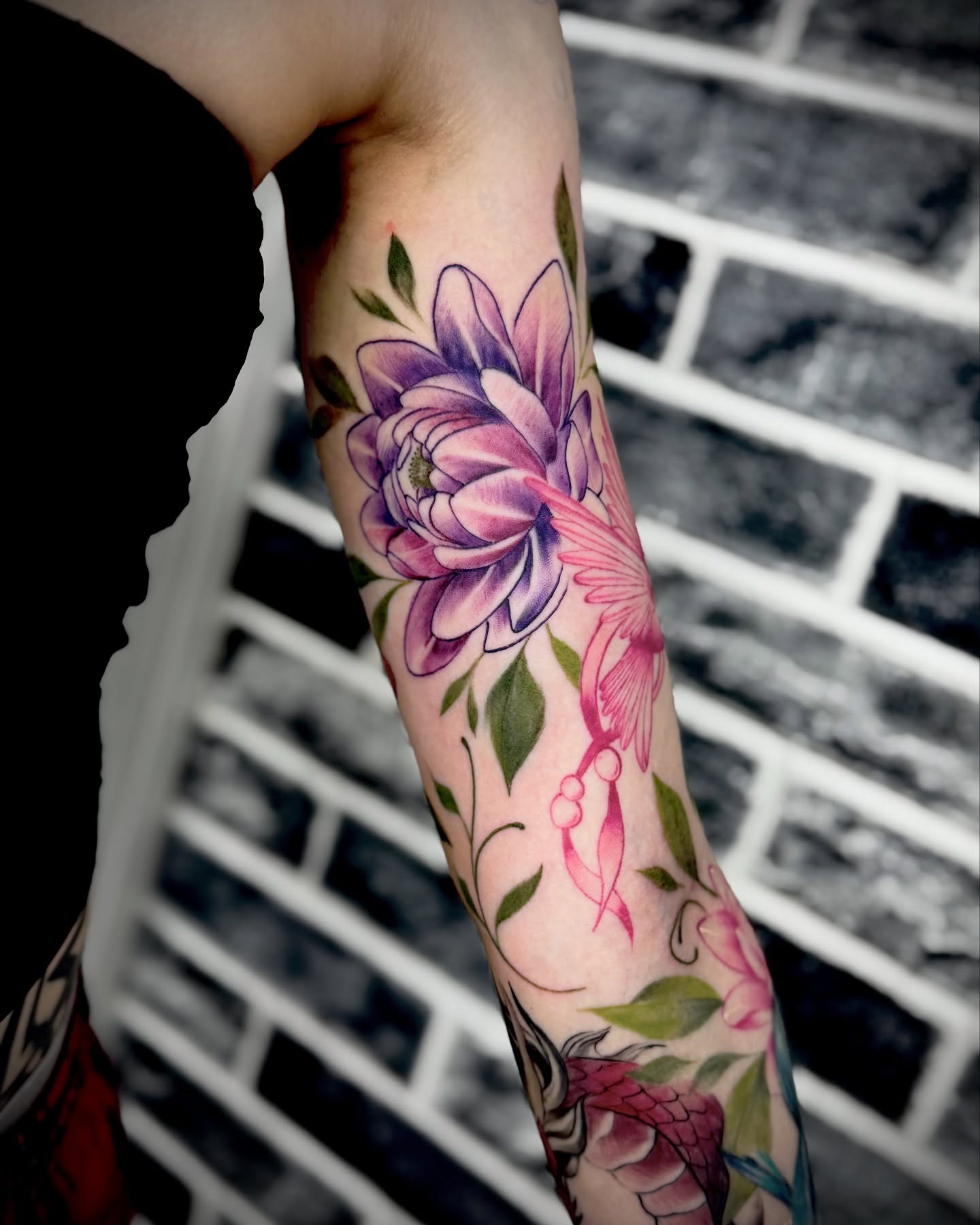 Tattoo by @_mitsukochingart — watercolor