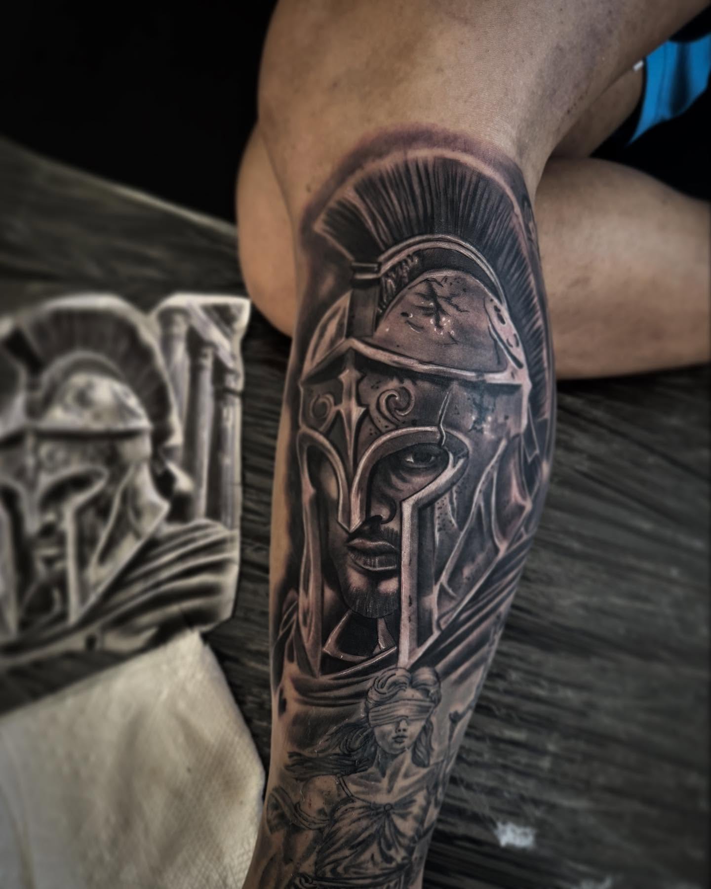 Tattoo by @jink_tattoos — black_and_grey, realism