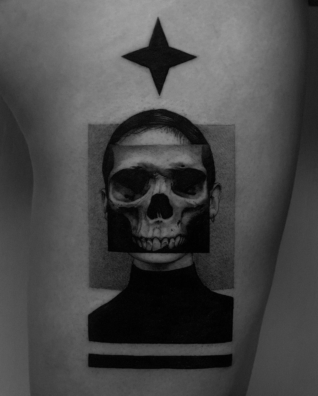 Tattoo by @henkotattooart — black_and_grey, realism