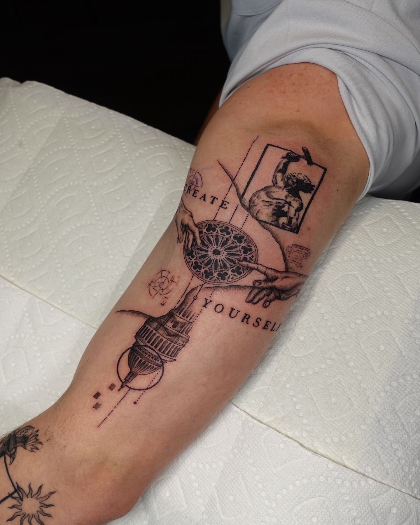 Create yourself black and grey tattoo on the forearm by Tat by Brendan