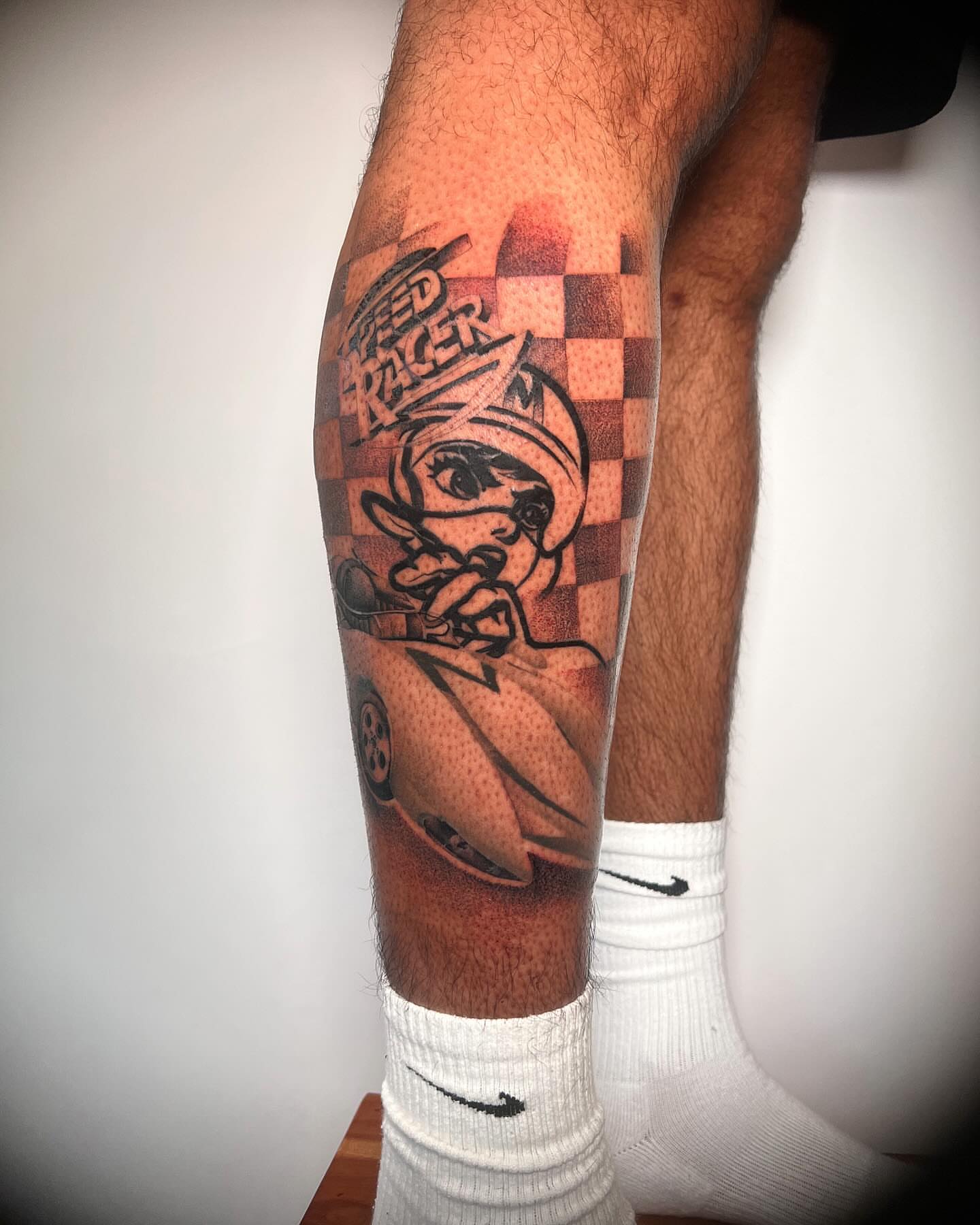 Tattoo by @dolphintattoos — black_and_grey