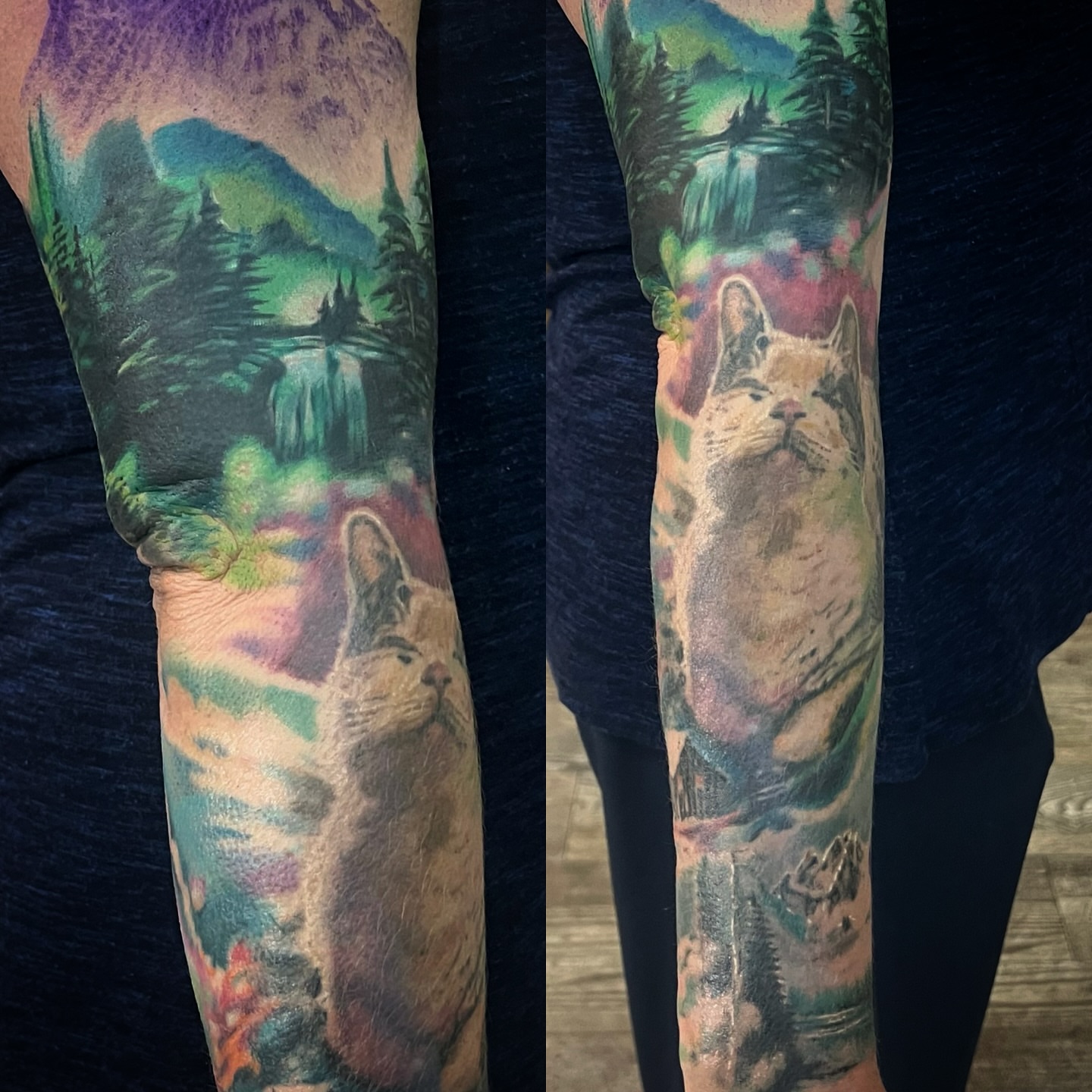 Tattoo by @mez_love_tattoos — realism, watercolor