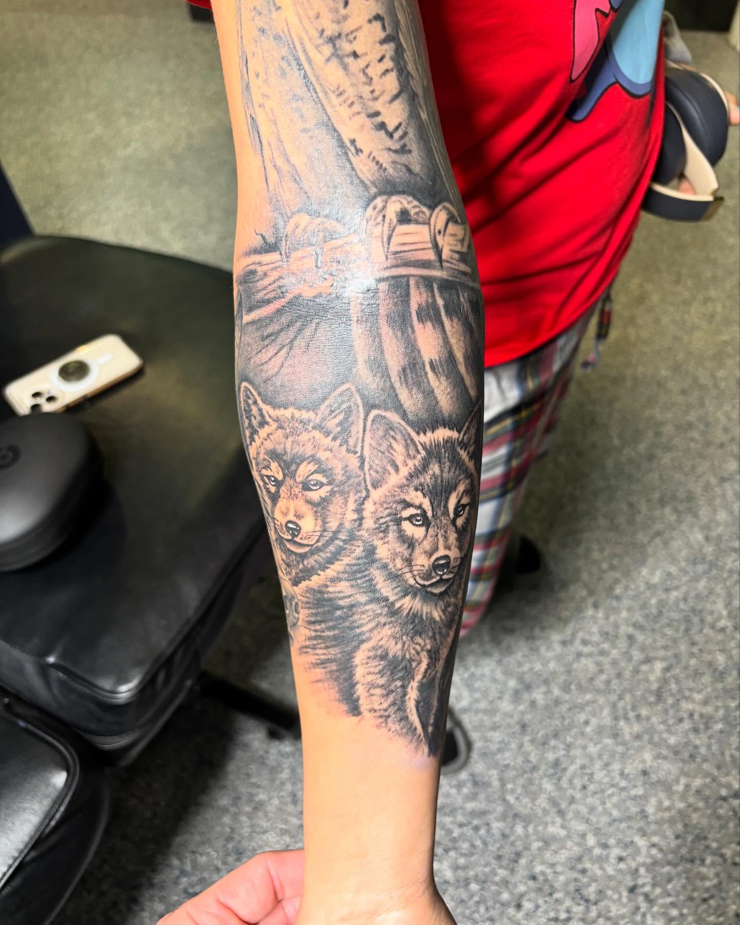 Tattoo by @tatt2dennis — realism, black_and_grey