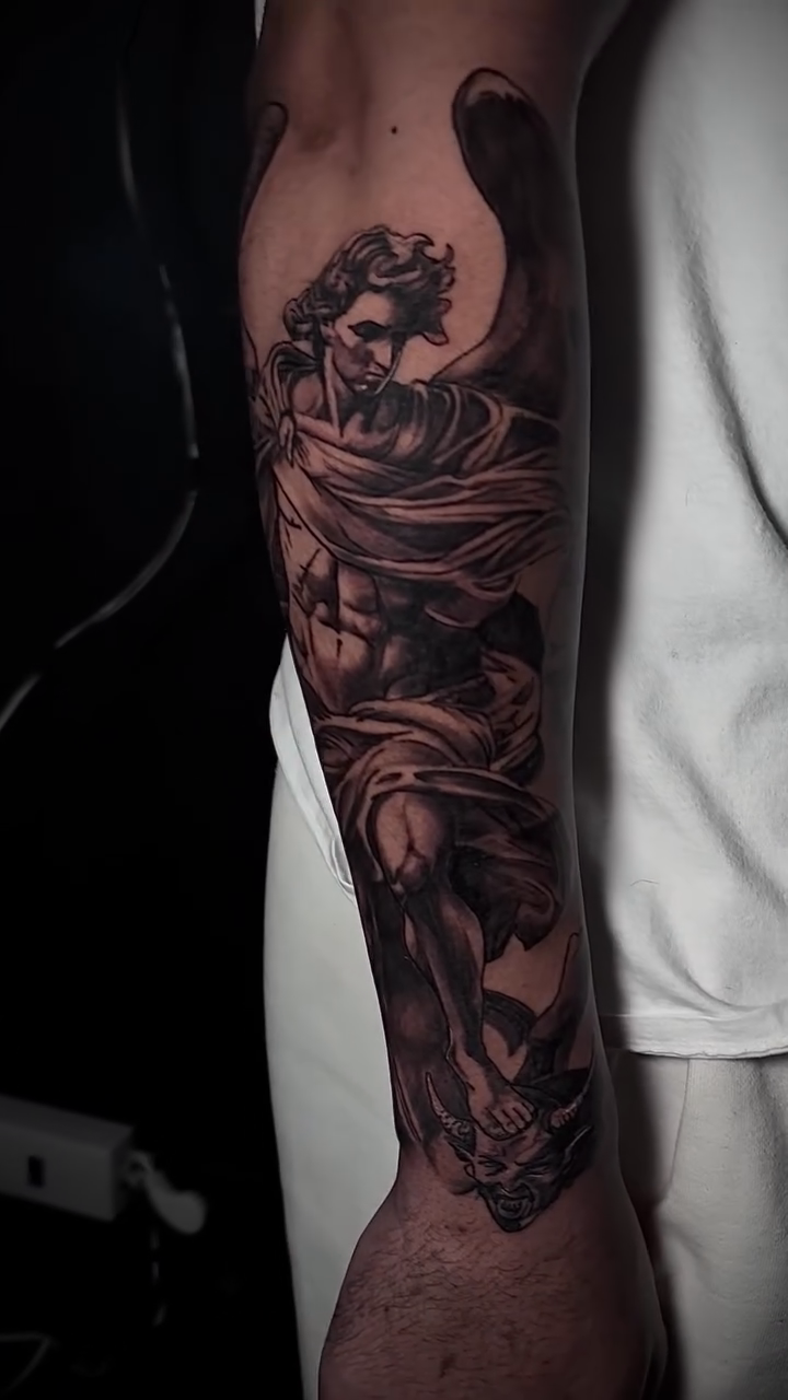 Tattoo by @inkbyisa_ — realism, black_and_grey