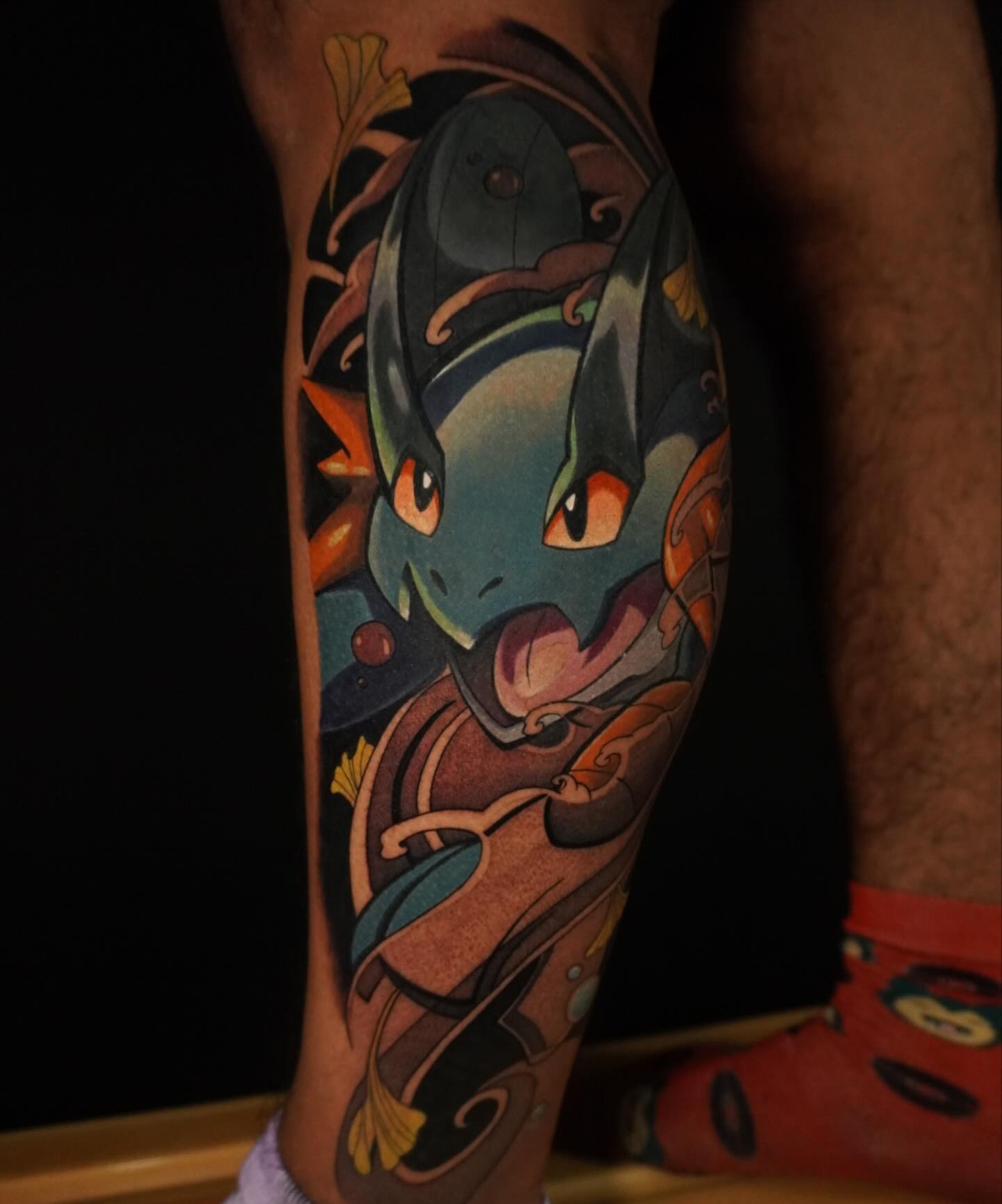 Dragon japanese irezumi tattoo on the forearm by Chandler Roe