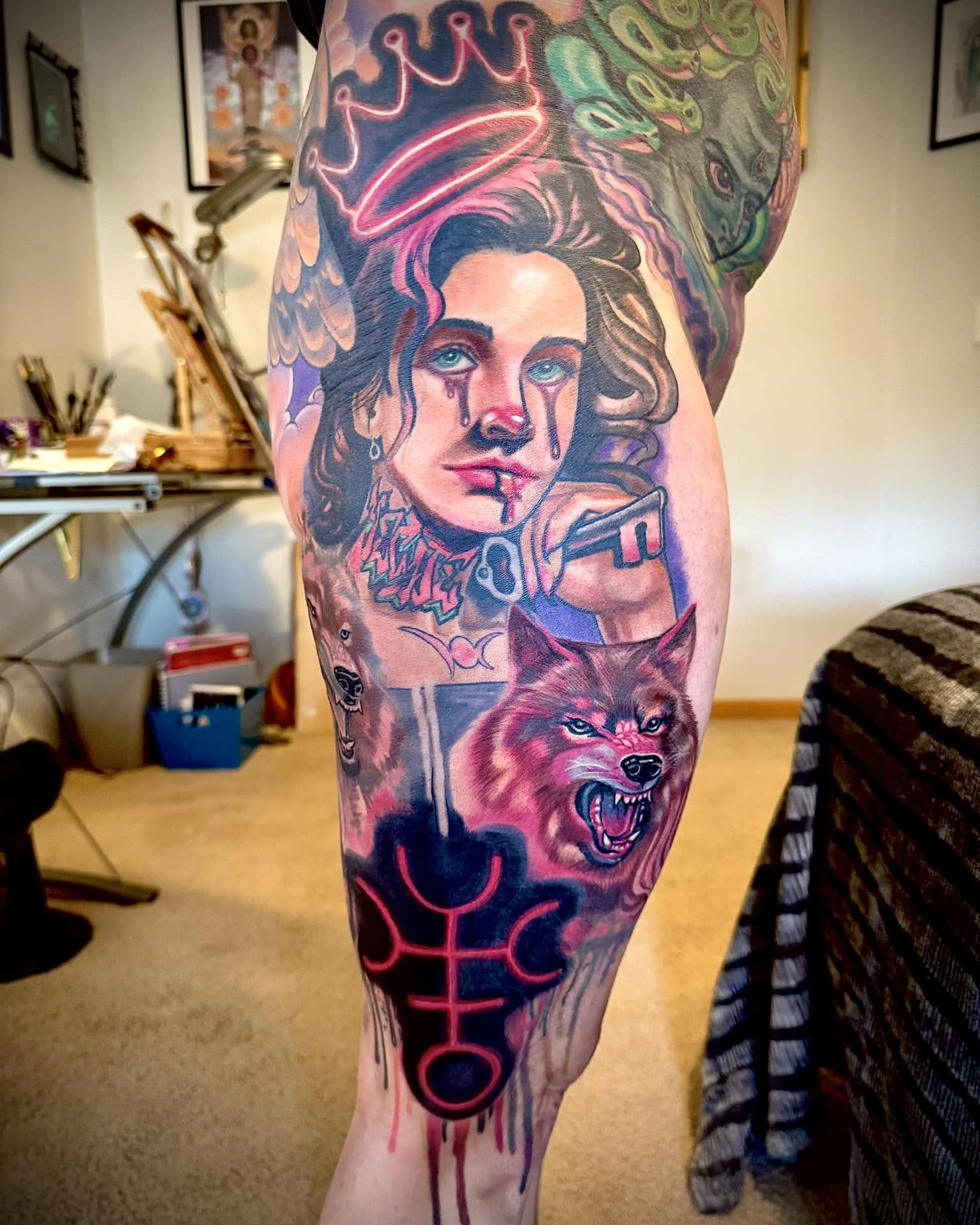 Tattoo by @tattoosbybacon โ realism, dark_realism